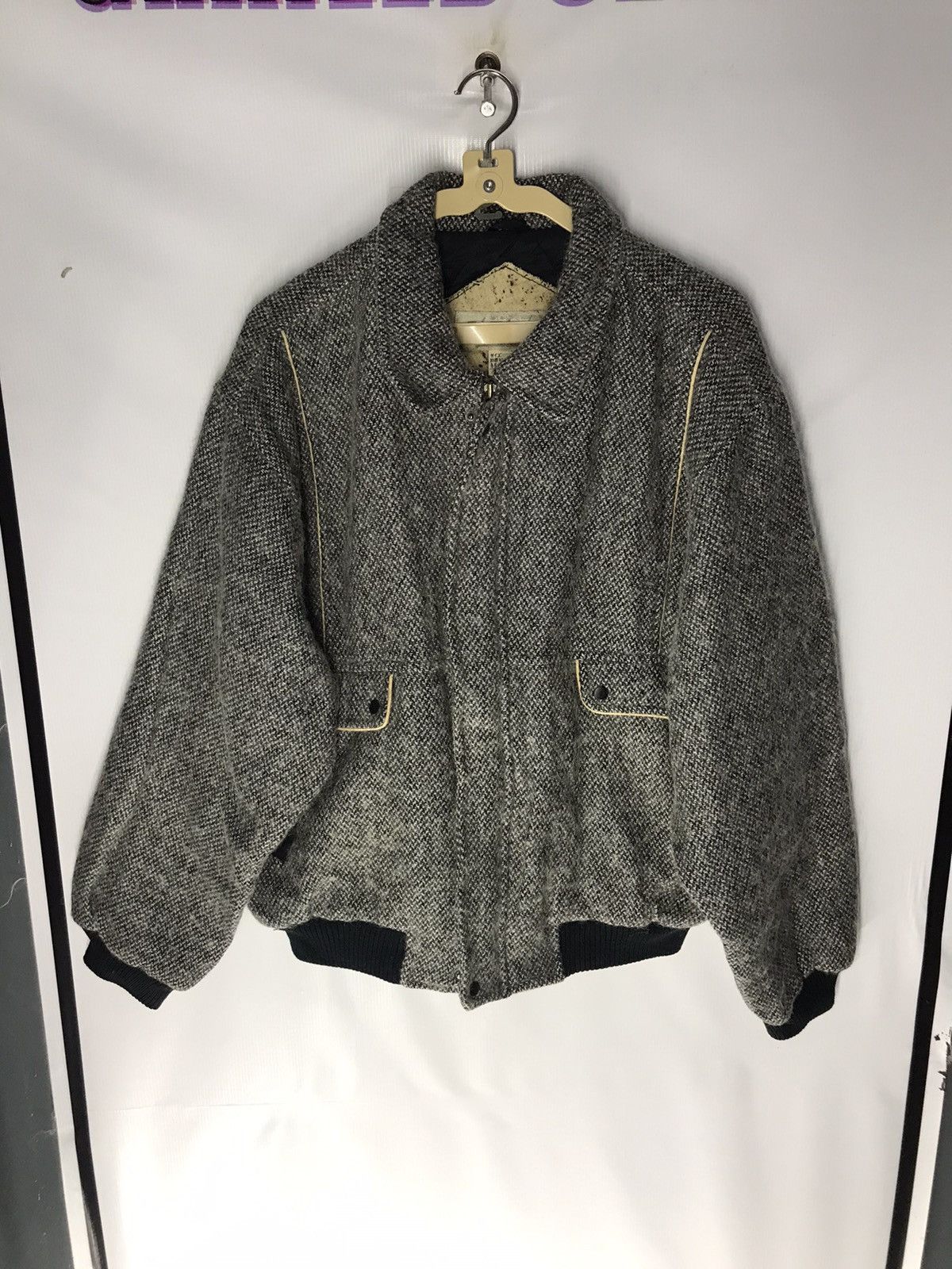 Japanese Brand × Vintage Aravach wool zipper jacket Size US L / EU 52-54 / 3 - 7 Thumbnail