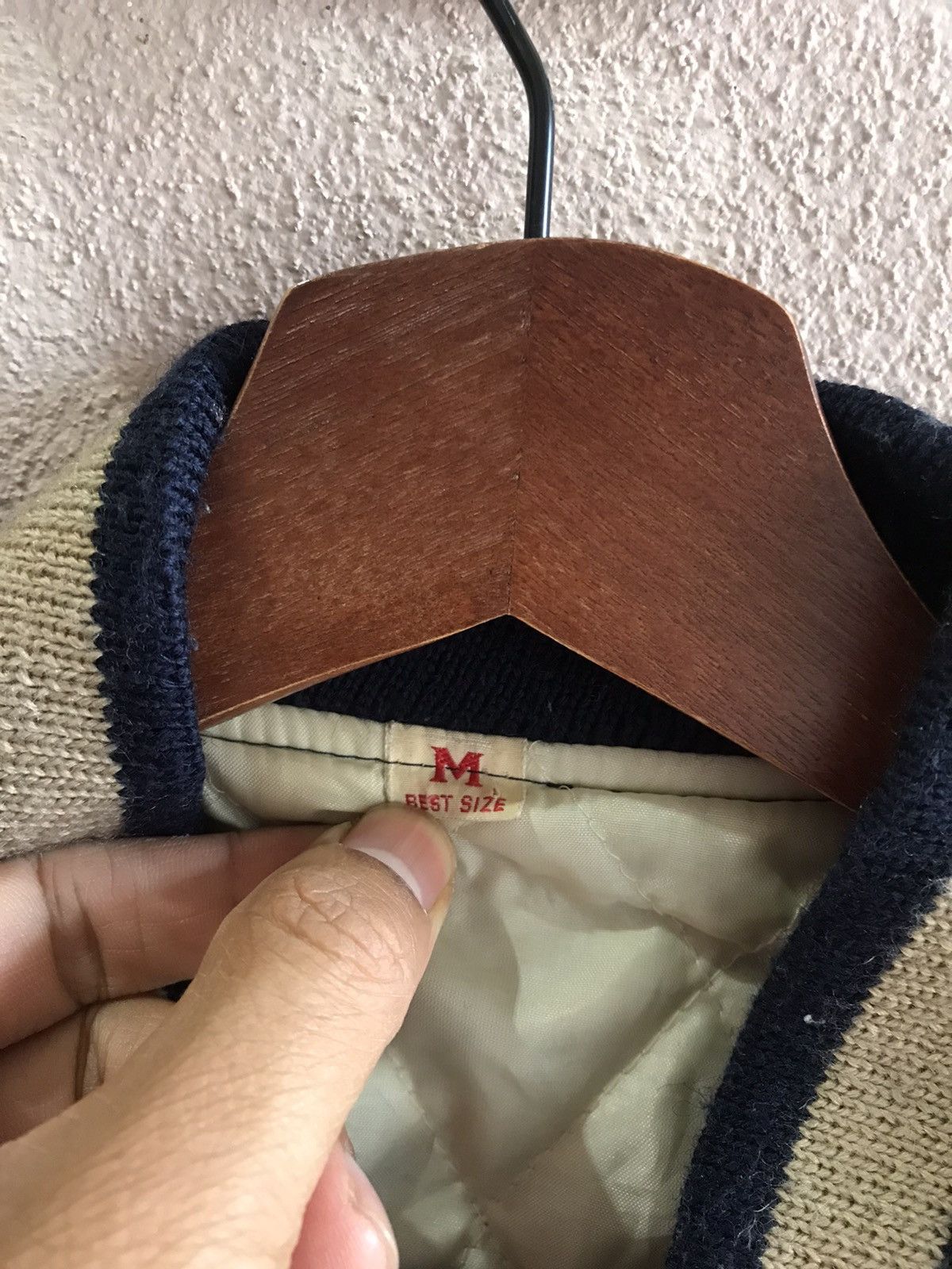 Japanese Brand Heat🔥Made in Japan Varsity D Lob Sports leather wool jacket Size US M / EU 48-50 / 2 - 10 Thumbnail