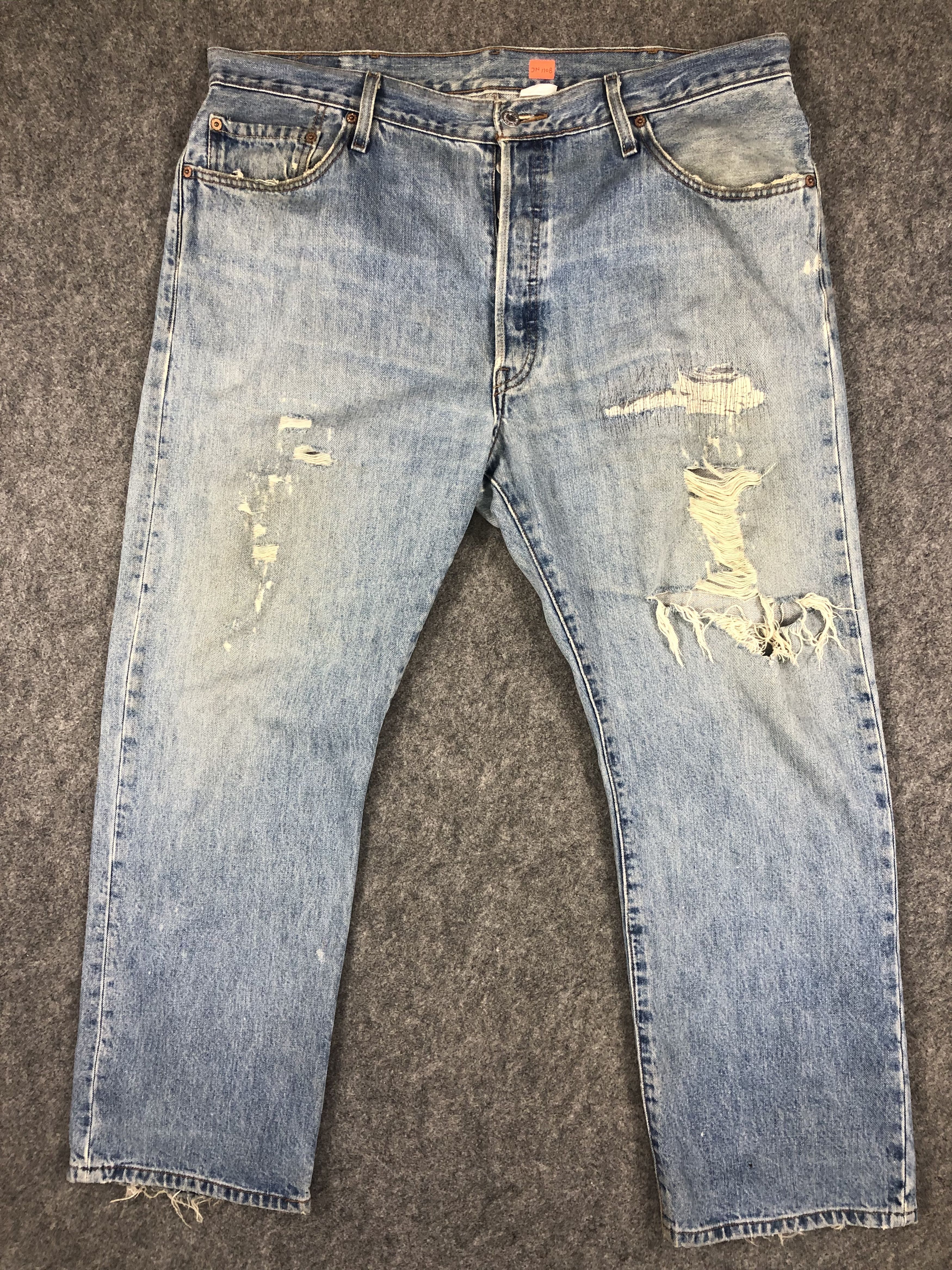 Vintage Blue Distressed Vintage Levi's 501 41x30.5 Denim -JN1108 | Grailed