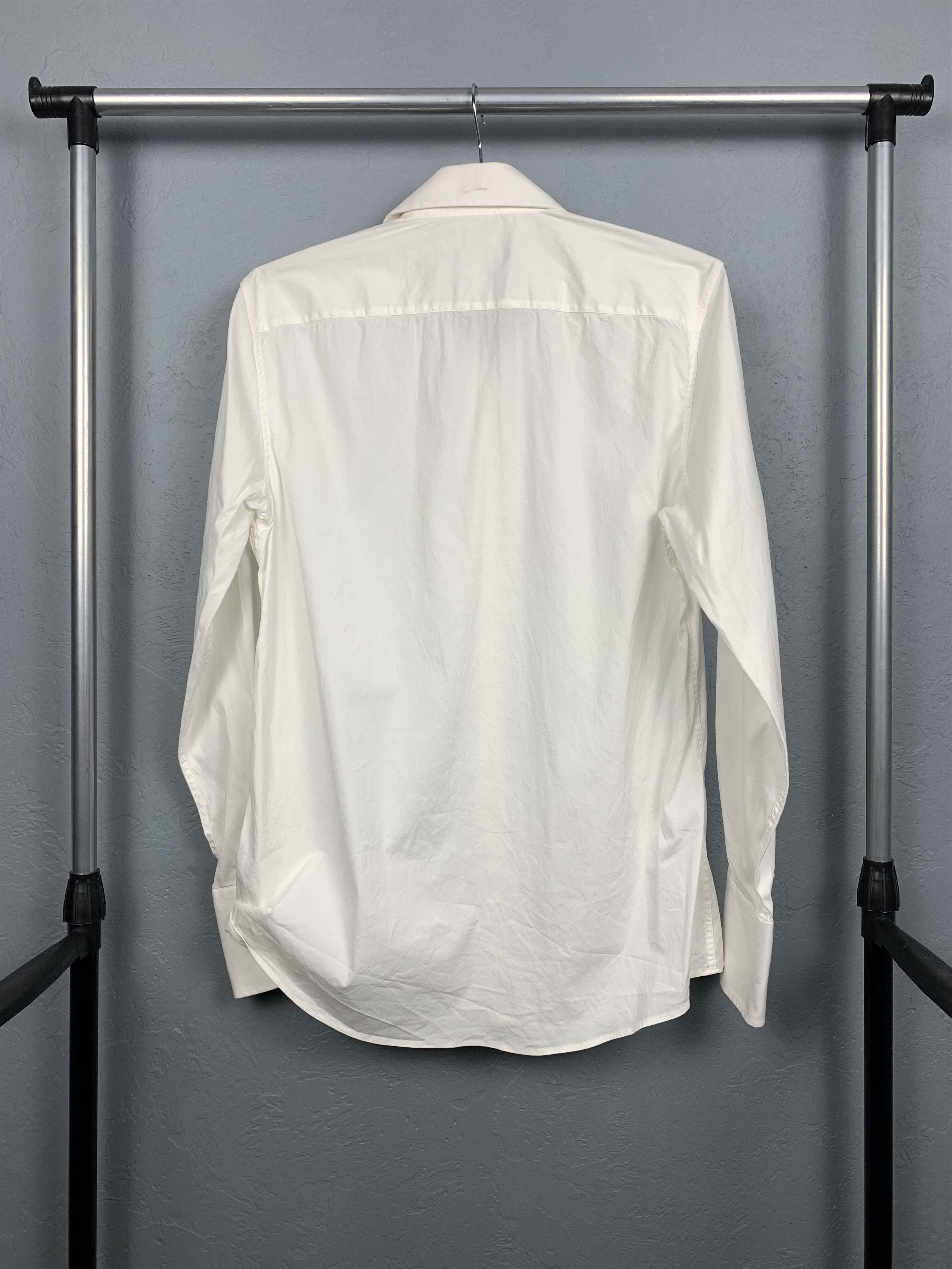 Gucci GUCCI White Mens Long Sleeve Shirt Size US M / EU 48-50 / 2 - 7 Thumbnail