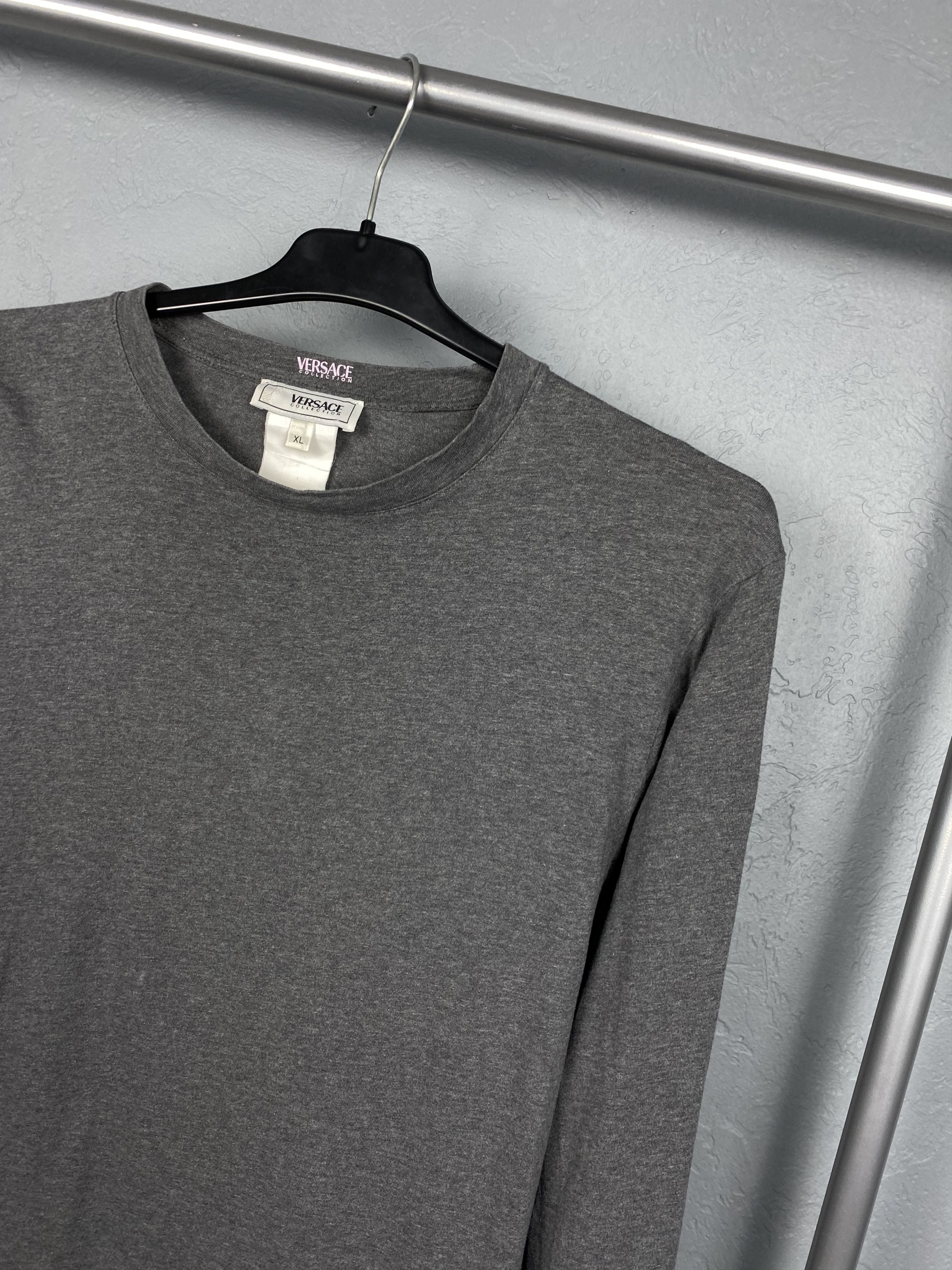 Versace × Versace Jeans Couture Versace Collection Vintage Long Sleeve T-Shirt Tee Size XL / US 12-14 / IT 48-50 - 2 Thumbnail