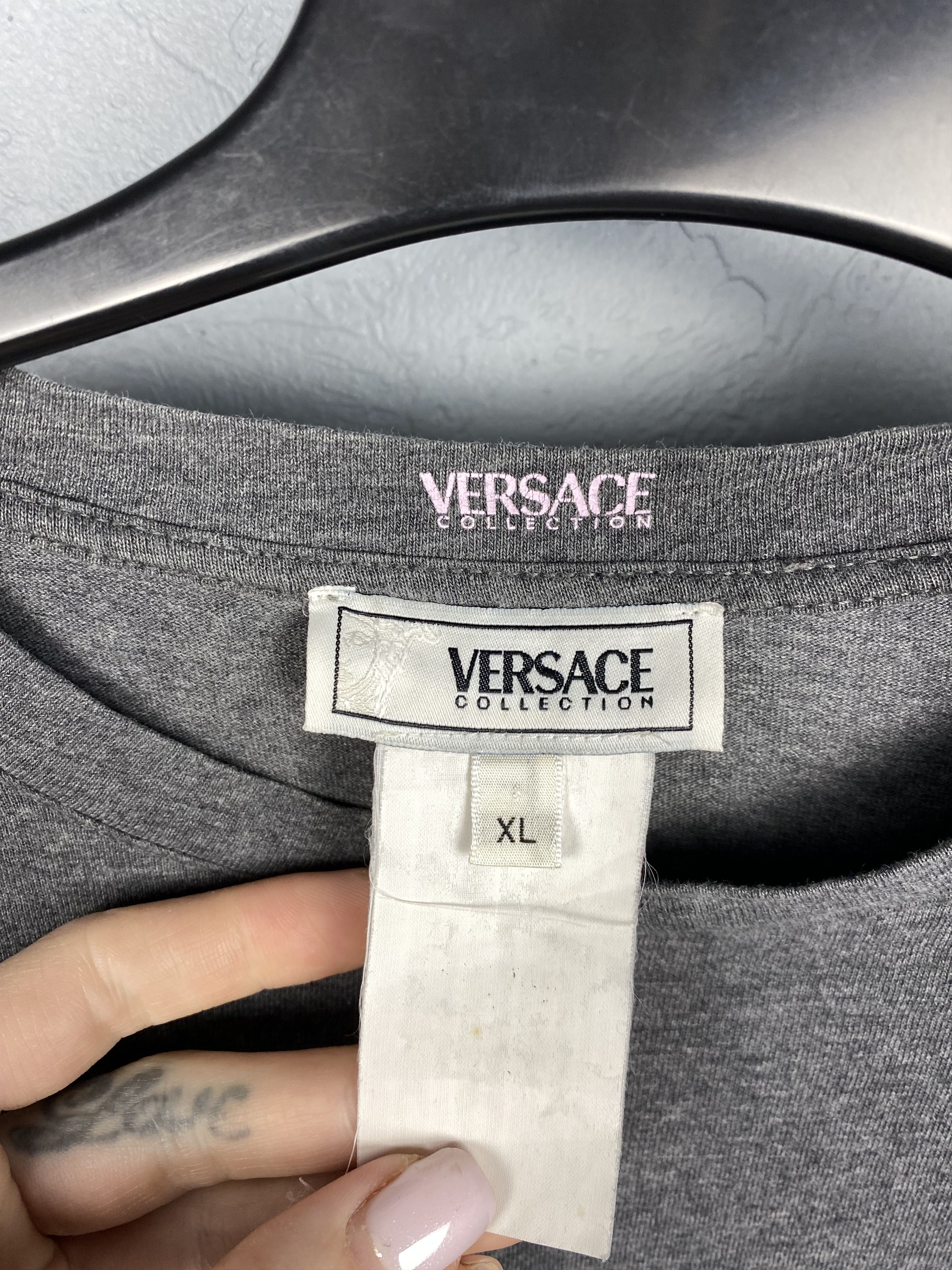 Versace × Versace Jeans Couture Versace Collection Vintage Long Sleeve T-Shirt Tee Size XL / US 12-14 / IT 48-50 - 3 Thumbnail
