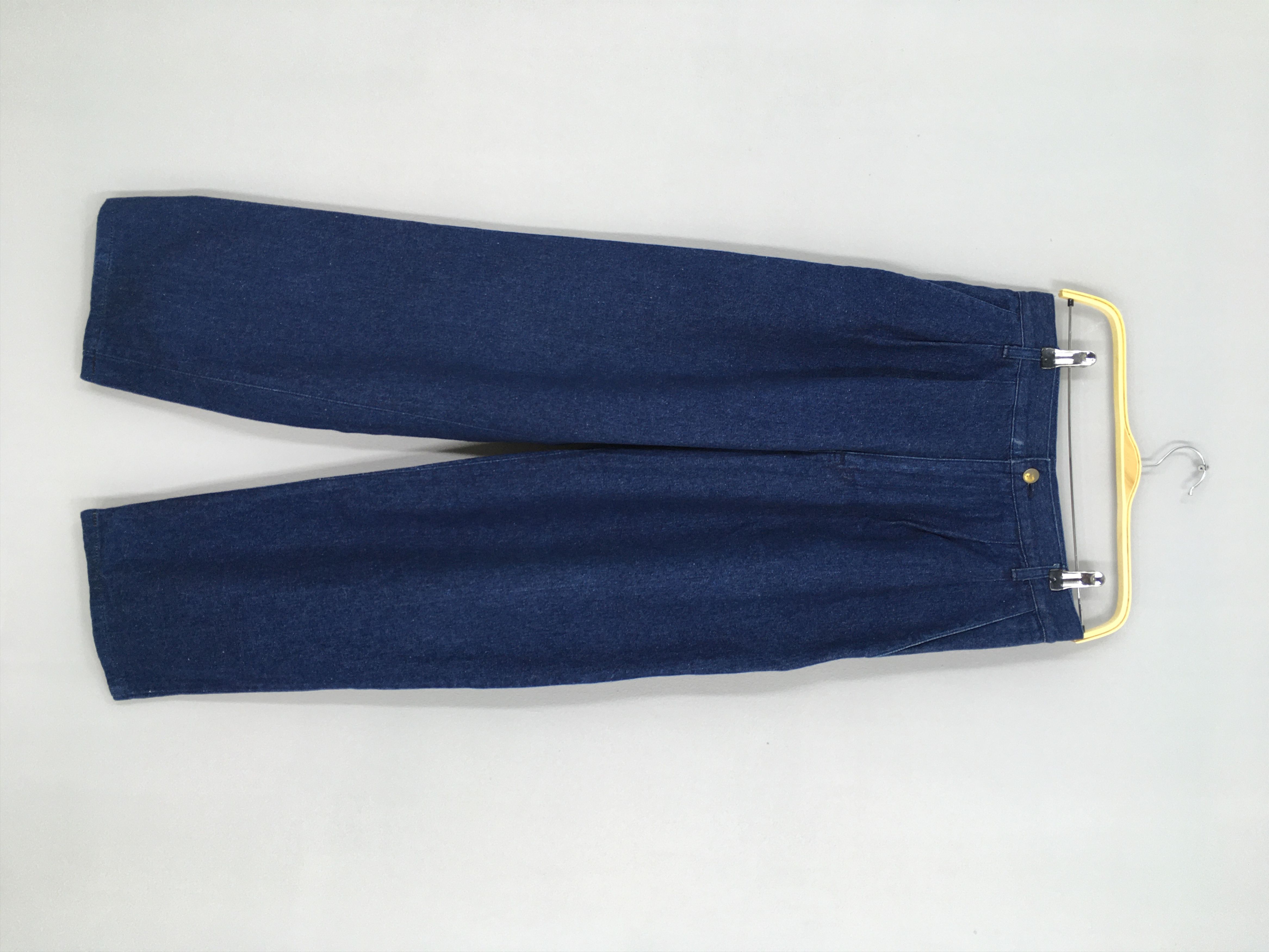 image of Size 28X27.5 Vintage Trussardi Indigo Blue Loose Jeans, Men's