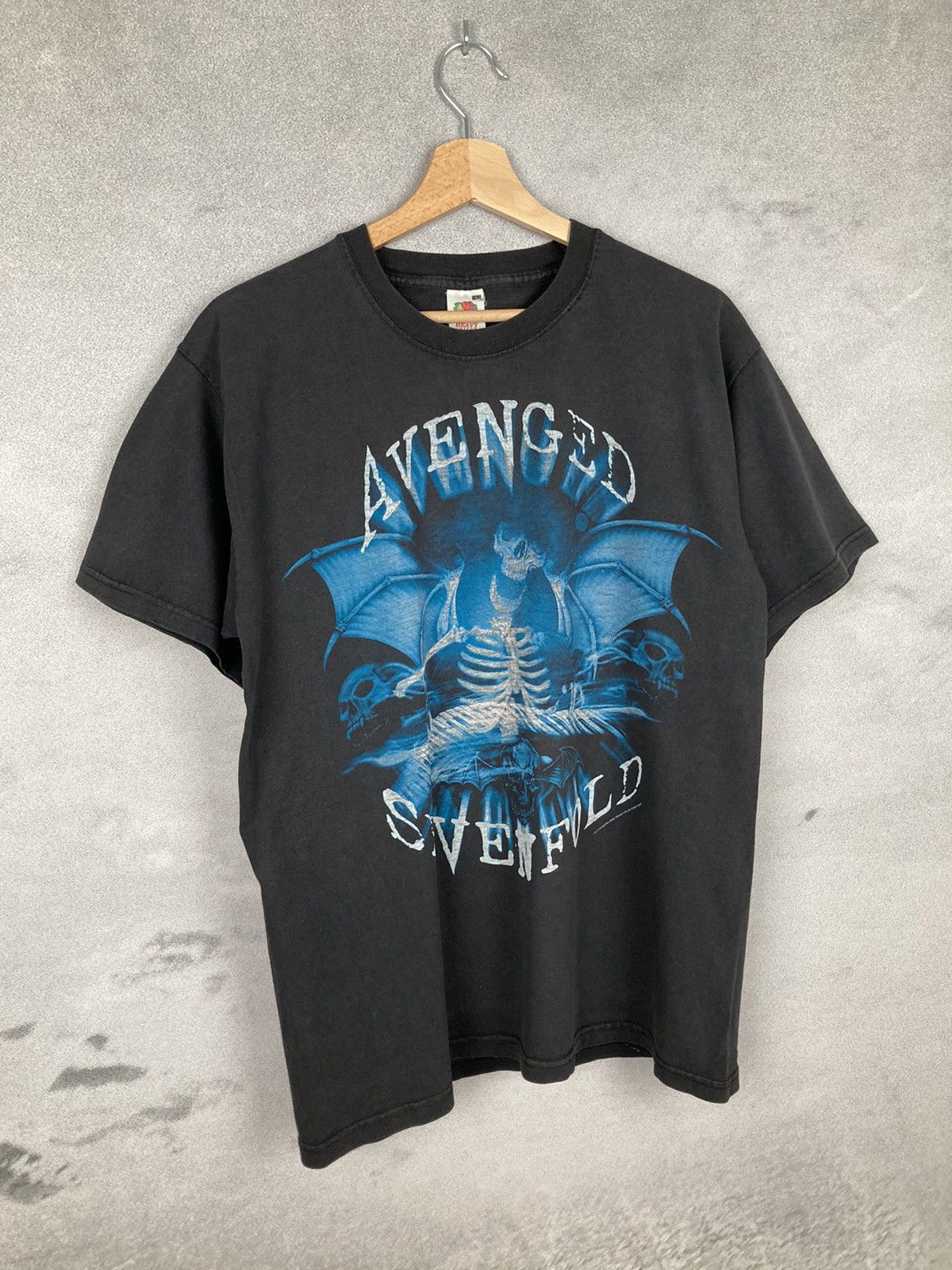 Band Tees Vintage Avenged Sevenfold 2010 Perfect Washed Band Tee Size US L / EU 52-54 / 3 - 4 Thumbnail