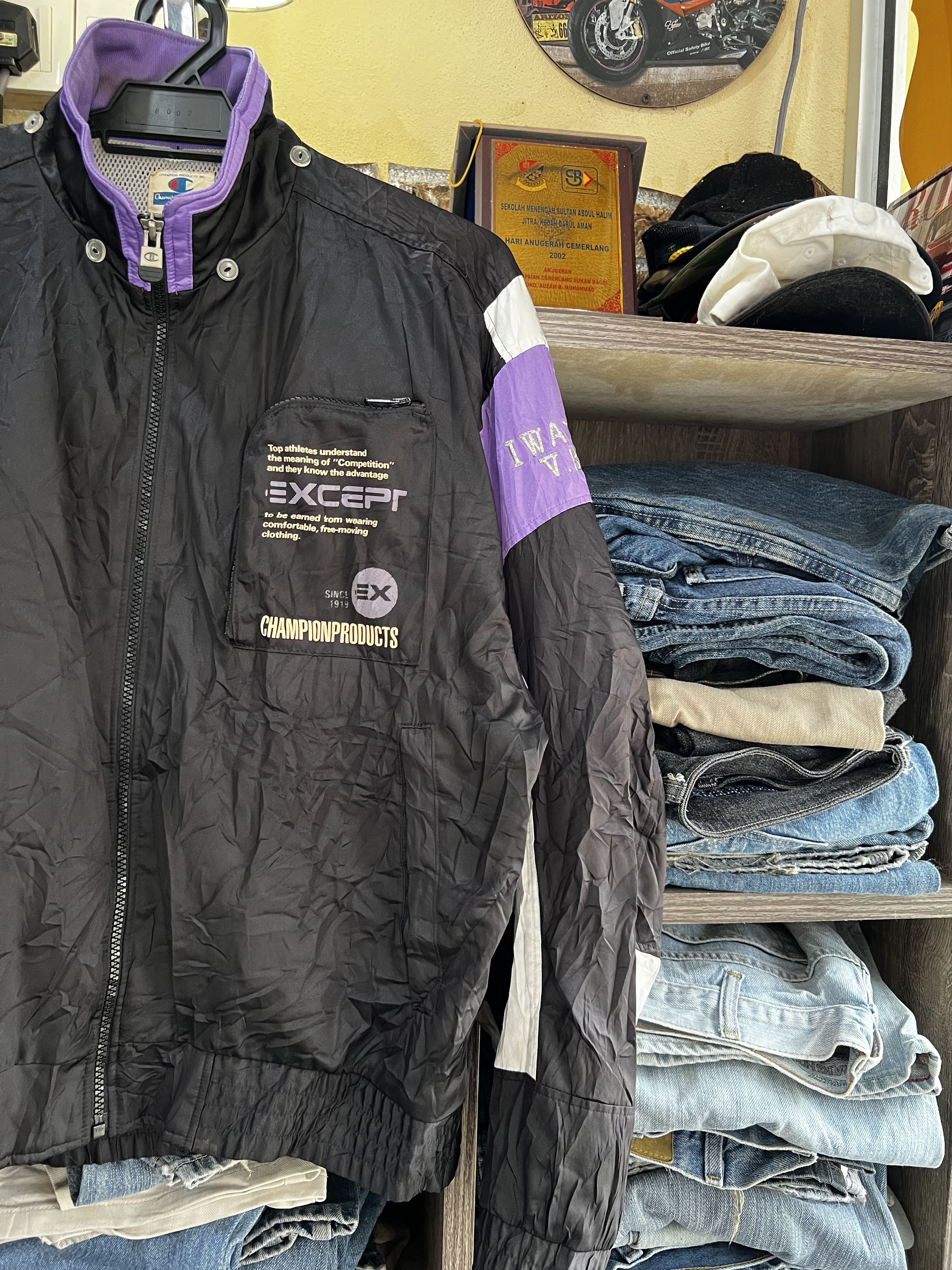 Champion 🔥Vintage Champion Iwatsu Zipper Jackets Size US L / EU 52-54 / 3 - 3 Thumbnail