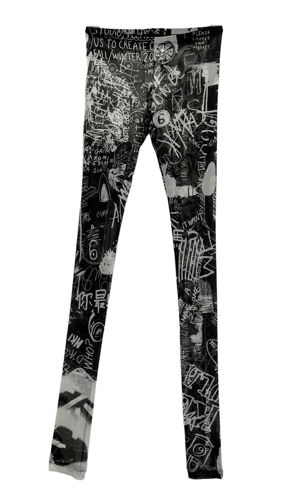 Maison Margiela MAISON MARGIELA Sexy Hollow Out Mesh See Through Tight Pants Size 27" / US 4 / IT 40 - 4 Thumbnail