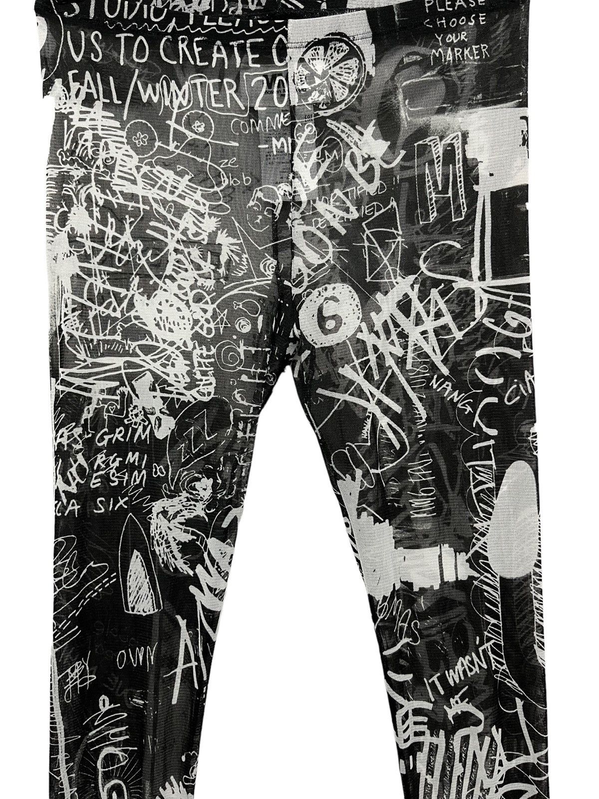 Maison Margiela MAISON MARGIELA Sexy Hollow Out Mesh See Through Tight Pants Size 27" / US 4 / IT 40 - 5 Thumbnail