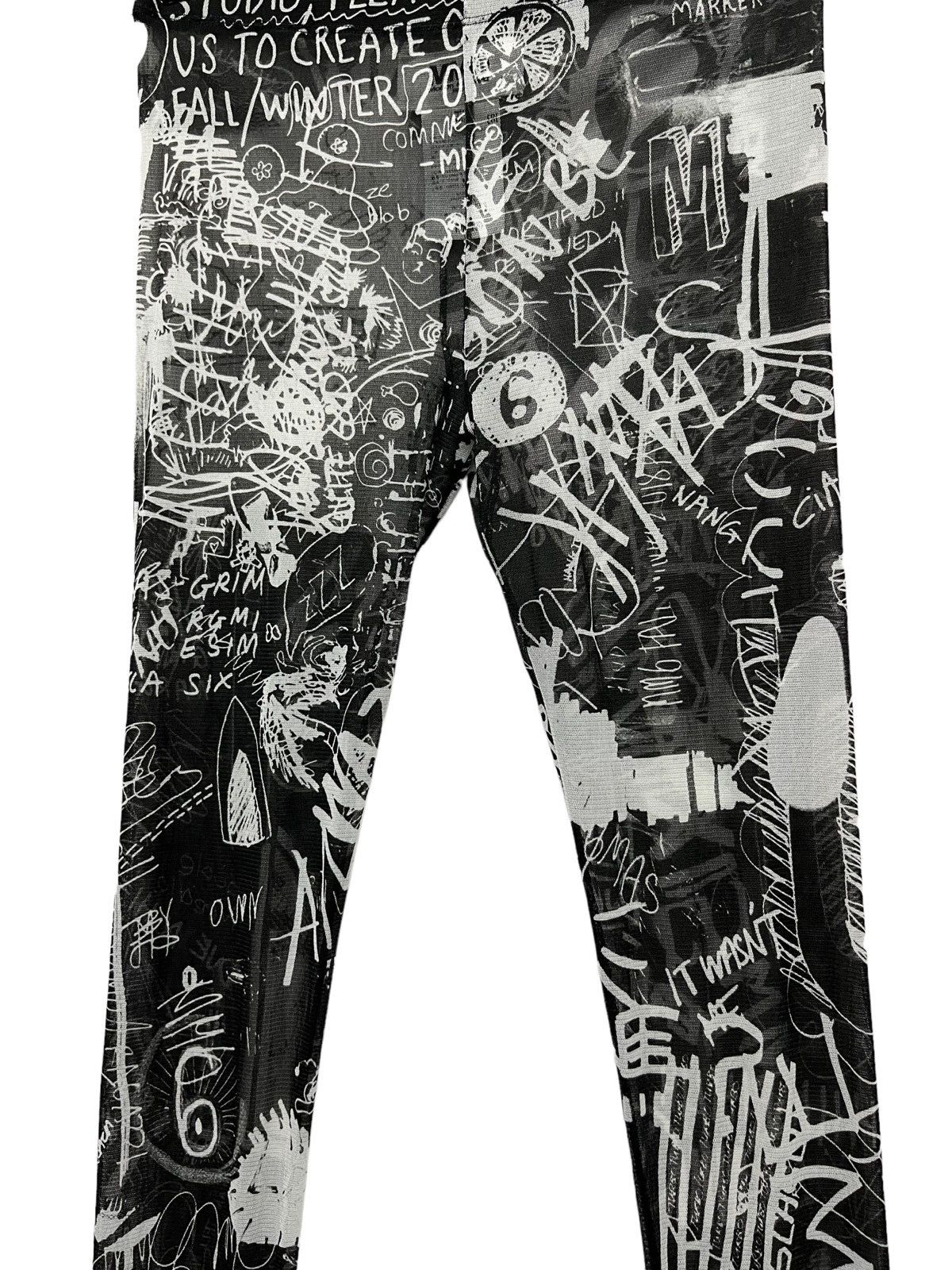 Maison Margiela MAISON MARGIELA Sexy Hollow Out Mesh See Through Tight Pants Size 27" / US 4 / IT 40 - 9 Thumbnail