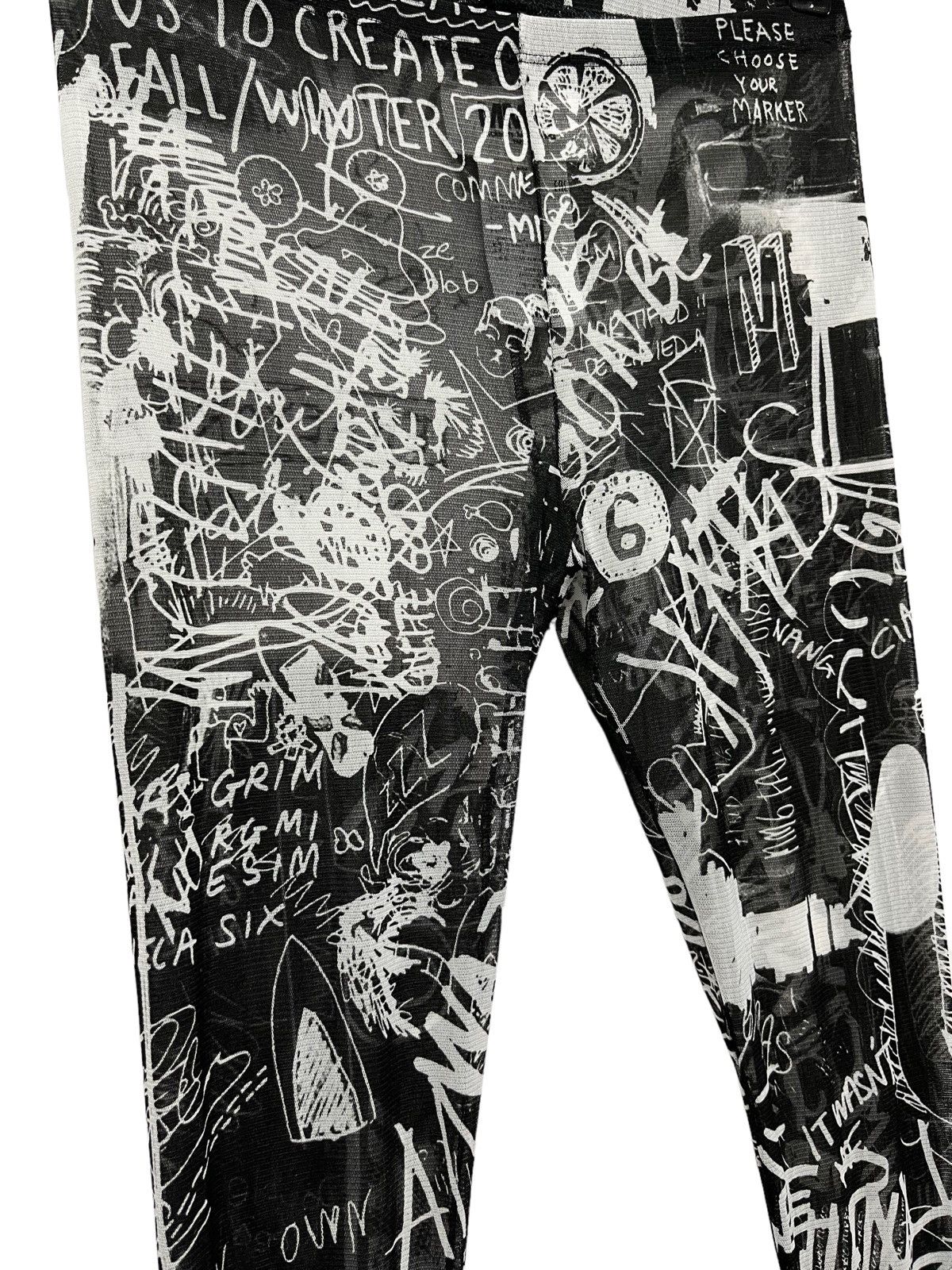 Maison Margiela MAISON MARGIELA Sexy Hollow Out Mesh See Through Tight Pants Size 27" / US 4 / IT 40 - 6 Thumbnail