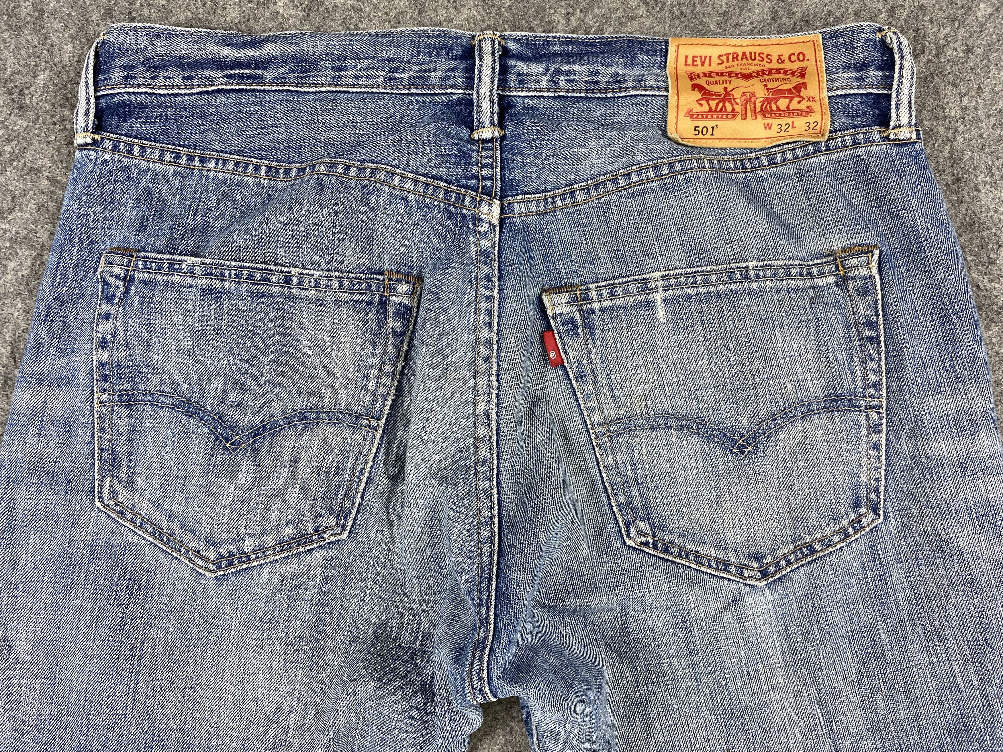Levi's Blue Vintage Levi's 501 Jeans 34x30 Denim -JN1155 Size US 34 / EU 50 - 4 Thumbnail