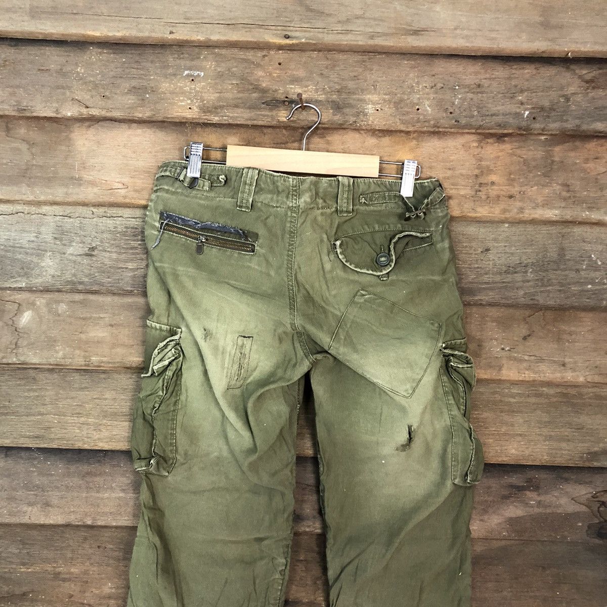 Japanese Brand DL Japan reworked Multipocket Tactical Cargo Pants #c1204 Size US 28 / EU 44 - 9 Thumbnail