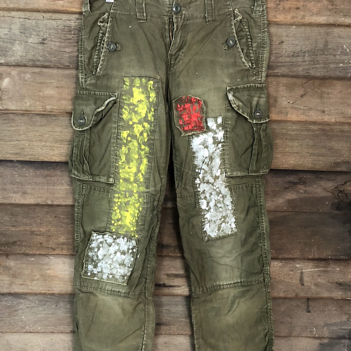 Japanese Brand DL Japan reworked Multipocket Tactical Cargo Pants #c1204 Size US 28 / EU 44 - 4 Thumbnail