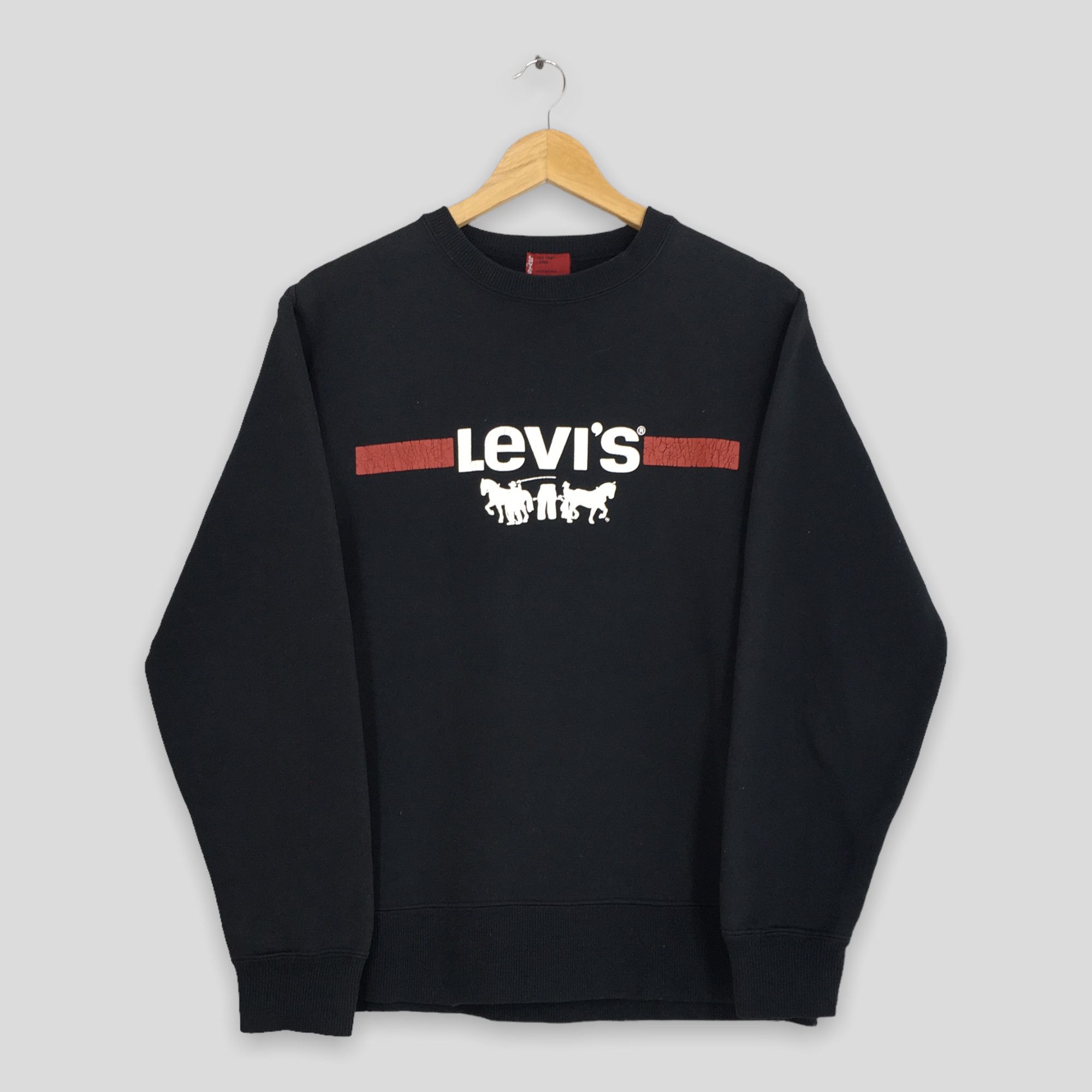 Levi's Vintage Y2K Levi's Strauss Black Sweatshirt Large Size US L / EU 52-54 / 3 - 1 Thumbnail