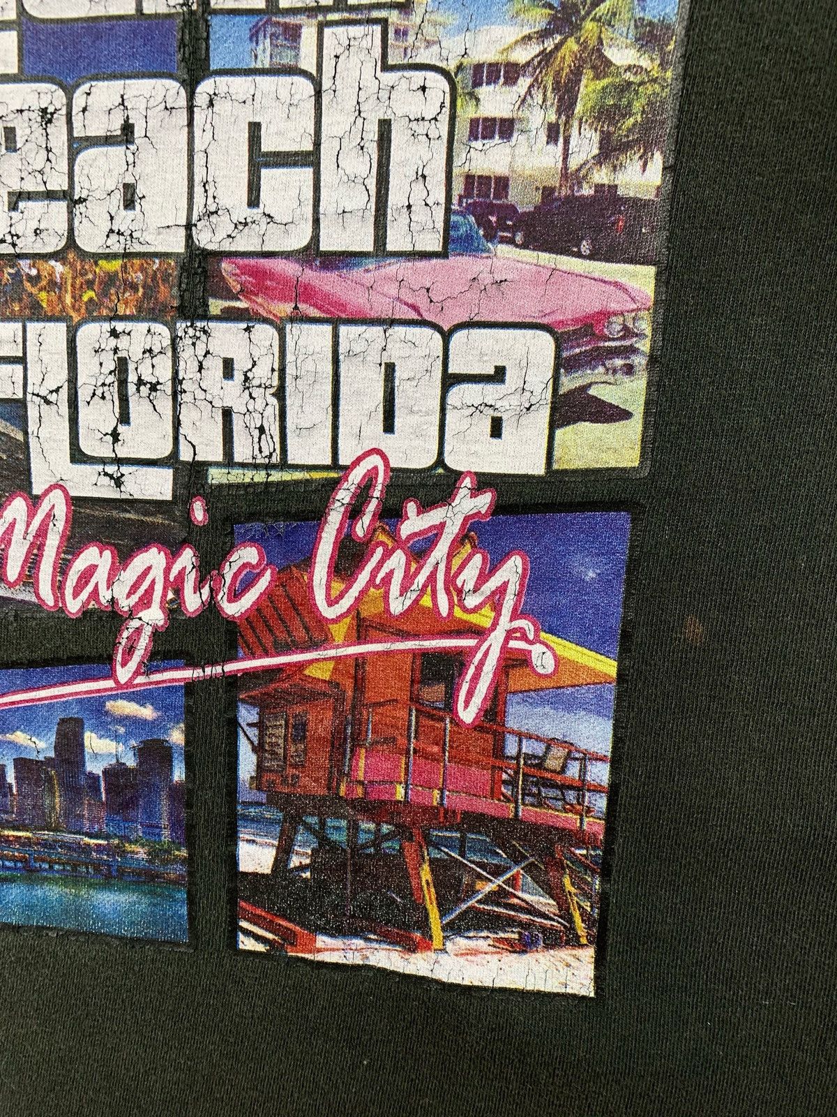 Playstation Vintage GTA Miami Beach Florida Magic City T-Shirt Size US L / EU 52-54 / 3 - 7 Thumbnail