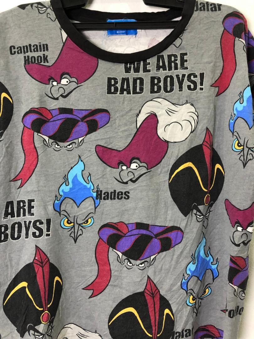 Cartoon Network × Disney × Japanese Brand Tokyo Disney Resort Fullprint We Are Bad Boy Characters Size US L / EU 52-54 / 3 - 3 Thumbnail