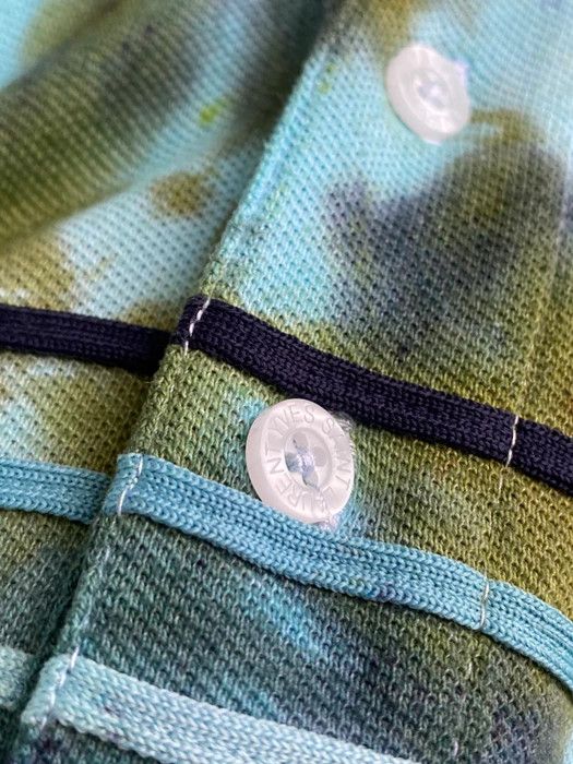 Yves Saint Laurent 1of1 YSL Polo Tie Dye Spell Out Size US L / EU 52-54 / 3 - 4 Thumbnail