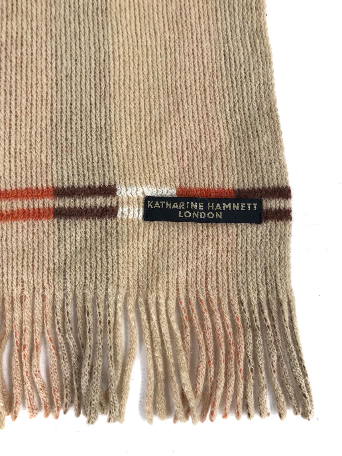 Katharine Hamnett London × Other Wool Muffler Scarf Size ONE SIZE - 2 Thumbnail