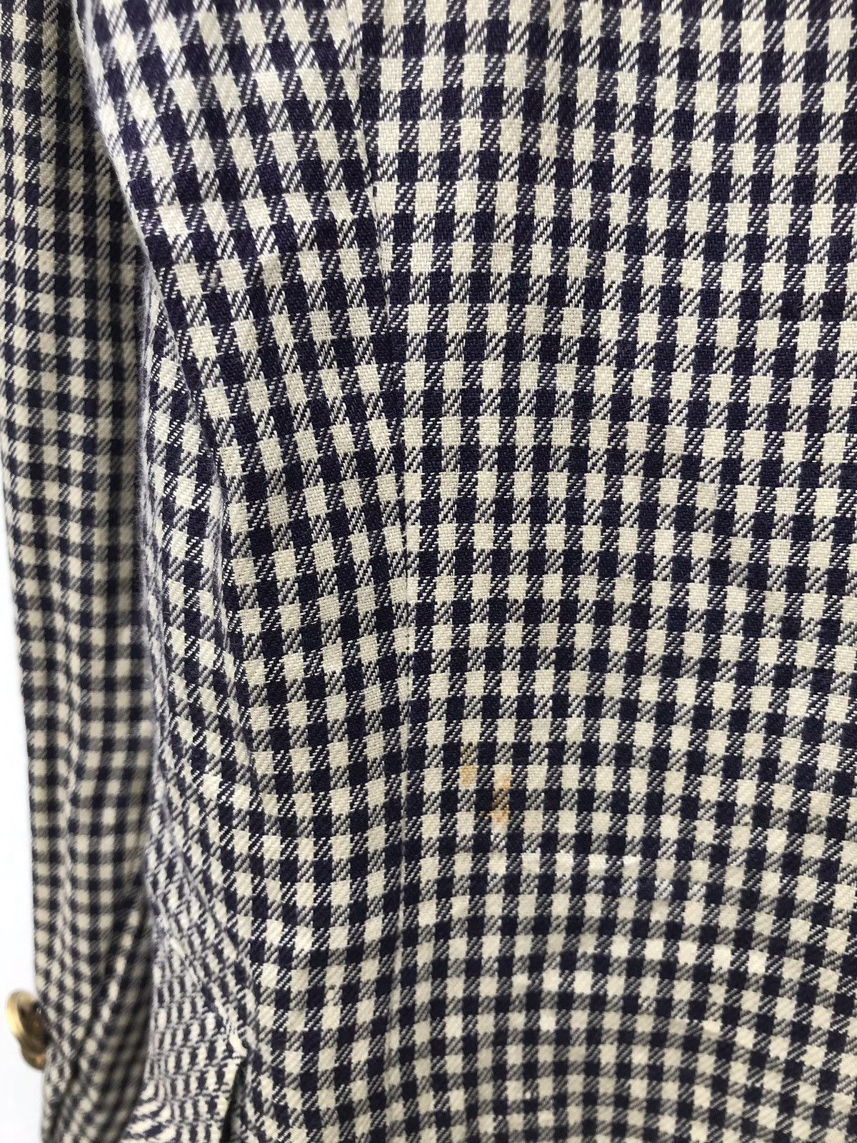 Yves Saint Laurent Vintage YVES SAINT LAURENT Houndstooth Button Jacket Size US M / EU 48-50 / 2 - 7 Thumbnail