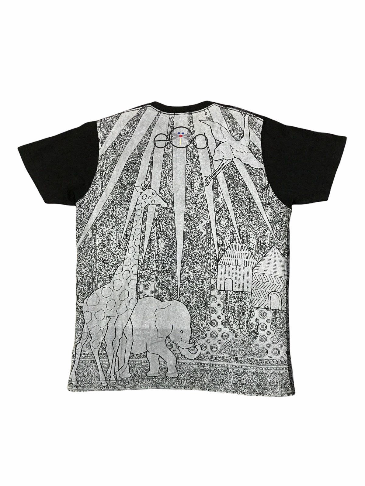 Uniqlo Uniqlo x Animal Zoo Wildlife Forest All Overprint TShirt Size US M / EU 48-50 / 2 - 2 Thumbnail