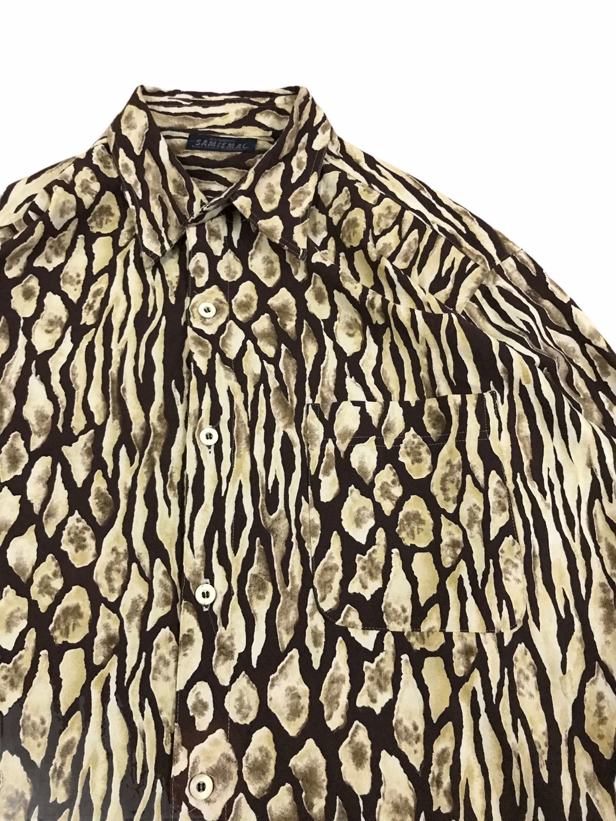 Art Comes First × Japanese Brand Japanese Brand Samiemac Art Abstract Design Button Up Shirt Size US M / EU 48-50 / 2 - 3 Thumbnail