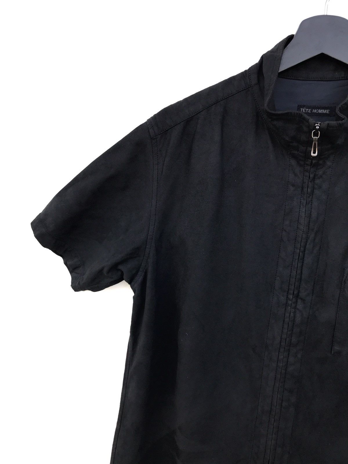 Issey Miyake × Tete Homme Tete Homme Issey Miyake Black Suede Zipper Jacket Size US S / EU 44-46 / 1 - 4 Thumbnail