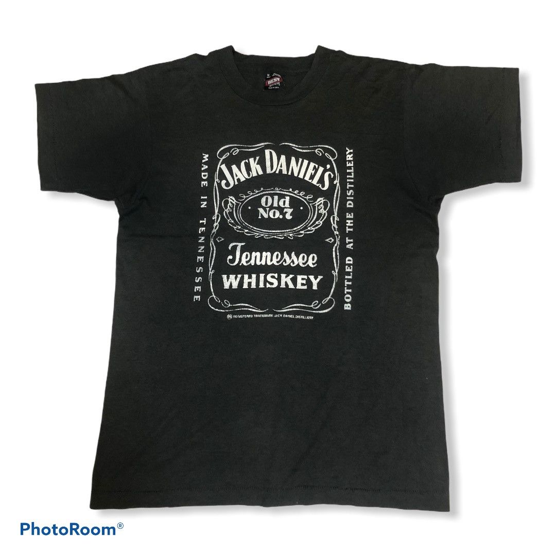image of Jack Daniels x Vintage 80's Jack Daniel’S Very Nice Conditions Size M in Black, Men's