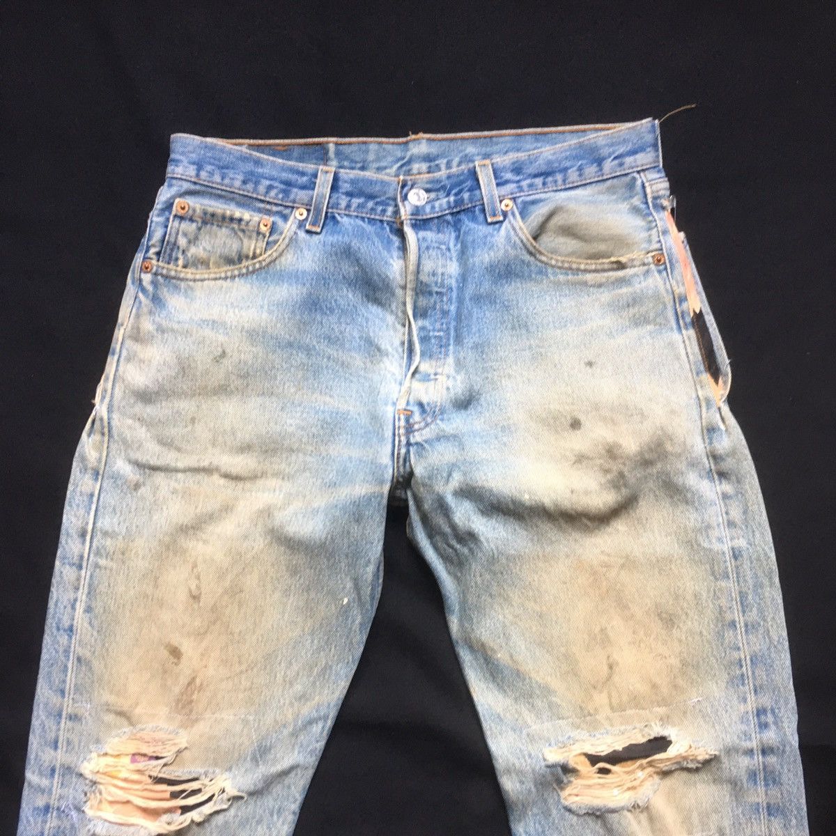 Levi's Vintage Clothing Vintage Levis 501 Custom Patchwork Japan Motif Reconstruct Size US 34 / EU 50 - 5 Thumbnail