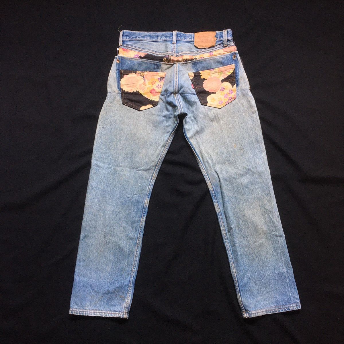 Levi's Vintage Clothing Vintage Levis 501 Custom Patchwork Japan Motif Reconstruct Size US 34 / EU 50 - 1 Thumbnail