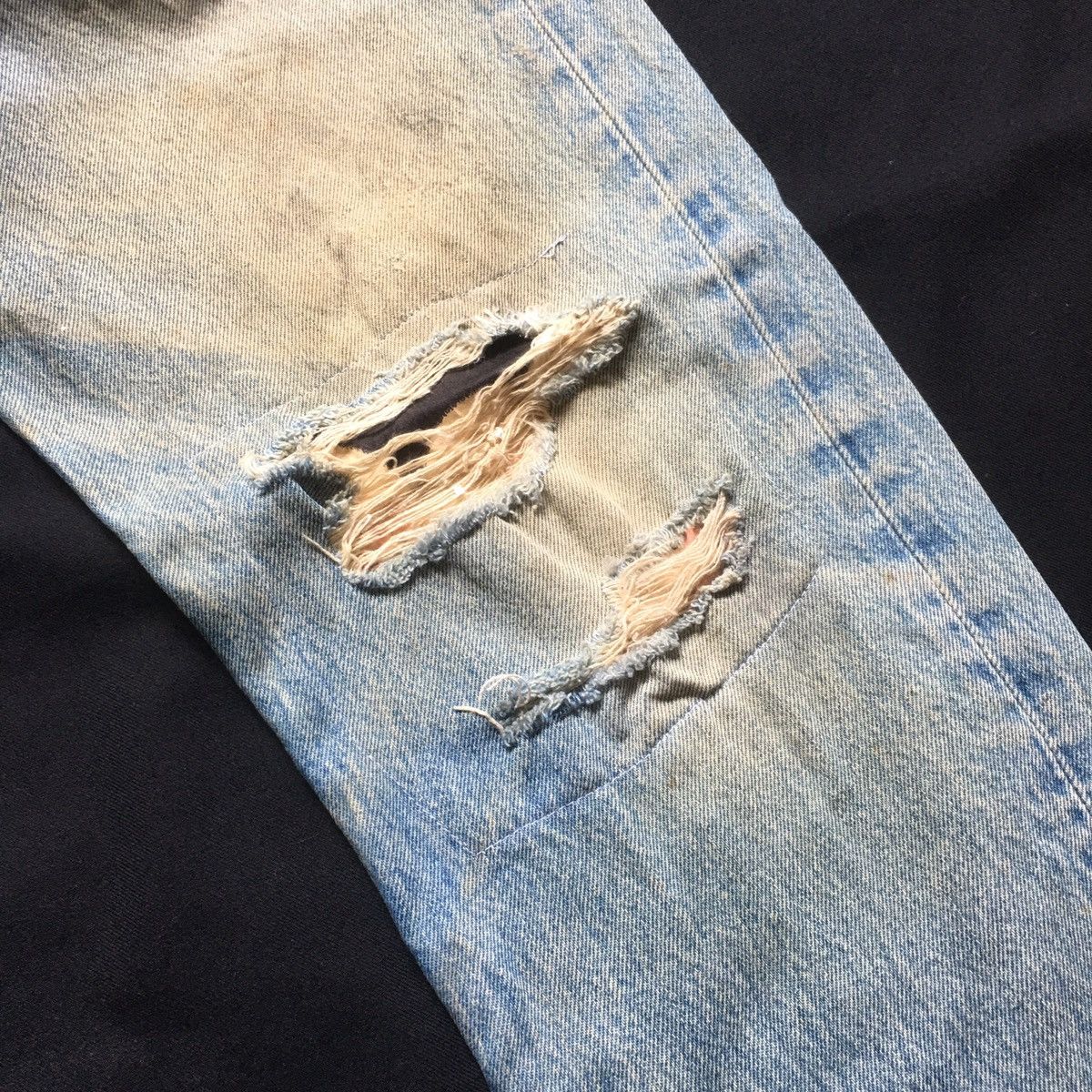 Levi's Vintage Clothing Vintage Levis 501 Custom Patchwork Japan Motif Reconstruct Size US 34 / EU 50 - 8 Thumbnail