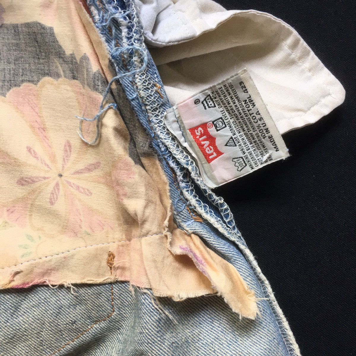 Levi's Vintage Clothing Vintage Levis 501 Custom Patchwork Japan Motif Reconstruct Size US 34 / EU 50 - 14 Thumbnail