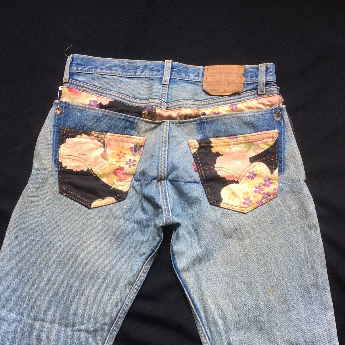 Levi's Vintage Clothing Vintage Levis 501 Custom Patchwork Japan Motif Reconstruct Size US 34 / EU 50 - 9 Thumbnail