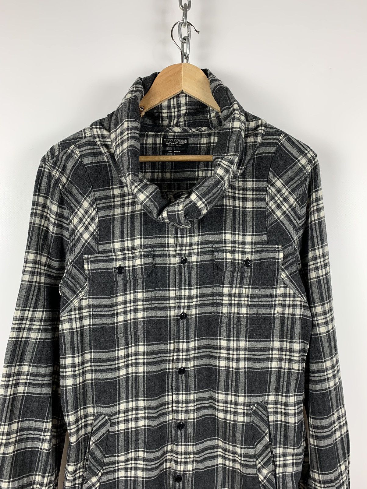 Allsaints Vintage AllSaints Plaid Cusack Long Sleeve Button Up Shirt Size US M / EU 48-50 / 2 - 3 Thumbnail