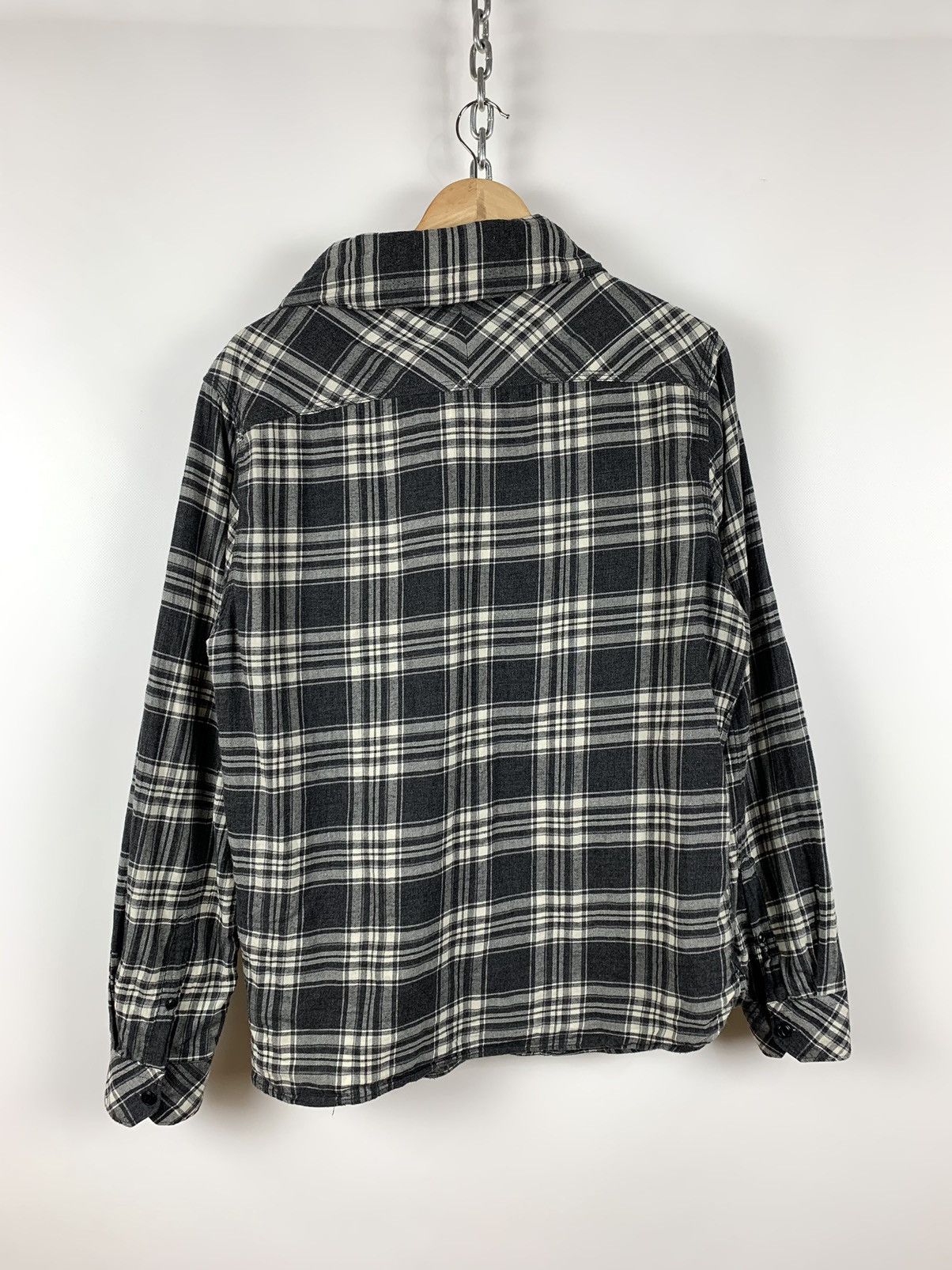Allsaints Vintage AllSaints Plaid Cusack Long Sleeve Button Up Shirt Size US M / EU 48-50 / 2 - 2 Thumbnail