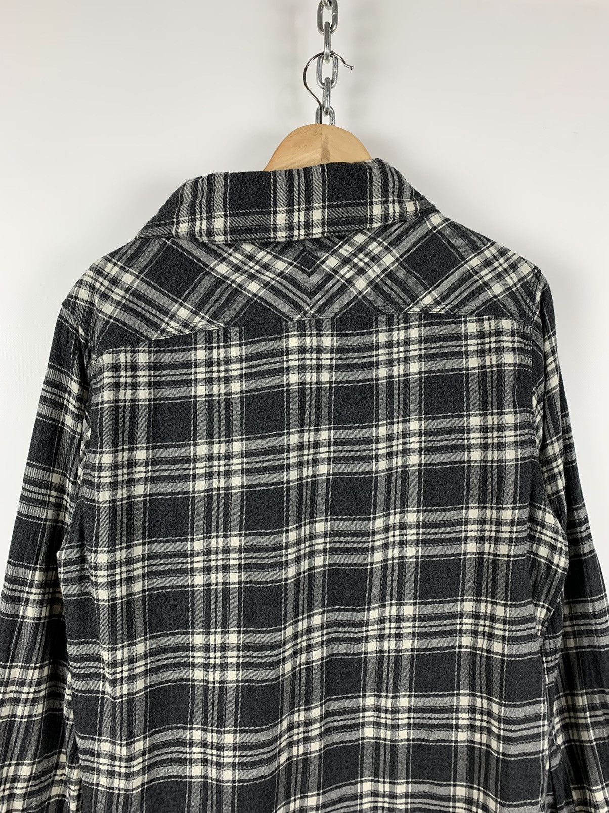 Allsaints Vintage AllSaints Plaid Cusack Long Sleeve Button Up Shirt Size US M / EU 48-50 / 2 - 8 Thumbnail