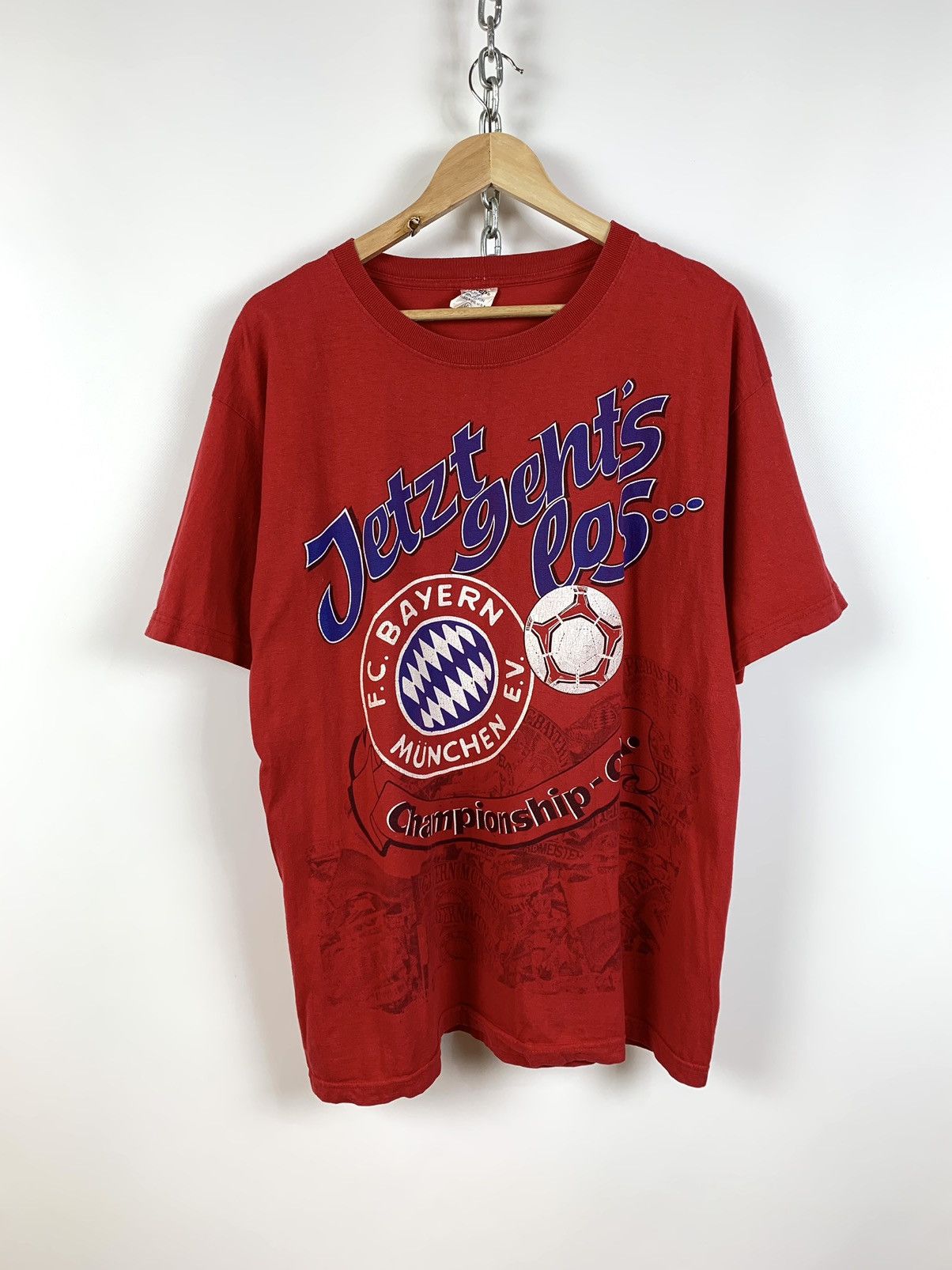 1994 Vintage FC Bayern Munchen Championship Rare T-Shirt