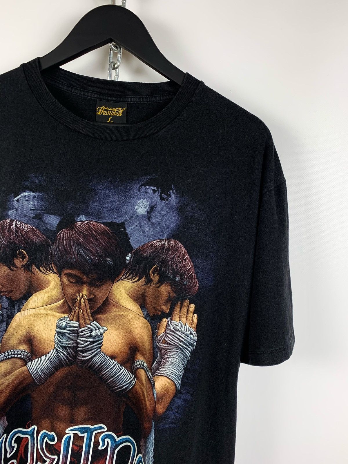 Flight Club Vintage Muay Thai Boxing Double Sided Rare T-Shirt Size US L / EU 52-54 / 3 - 4 Thumbnail