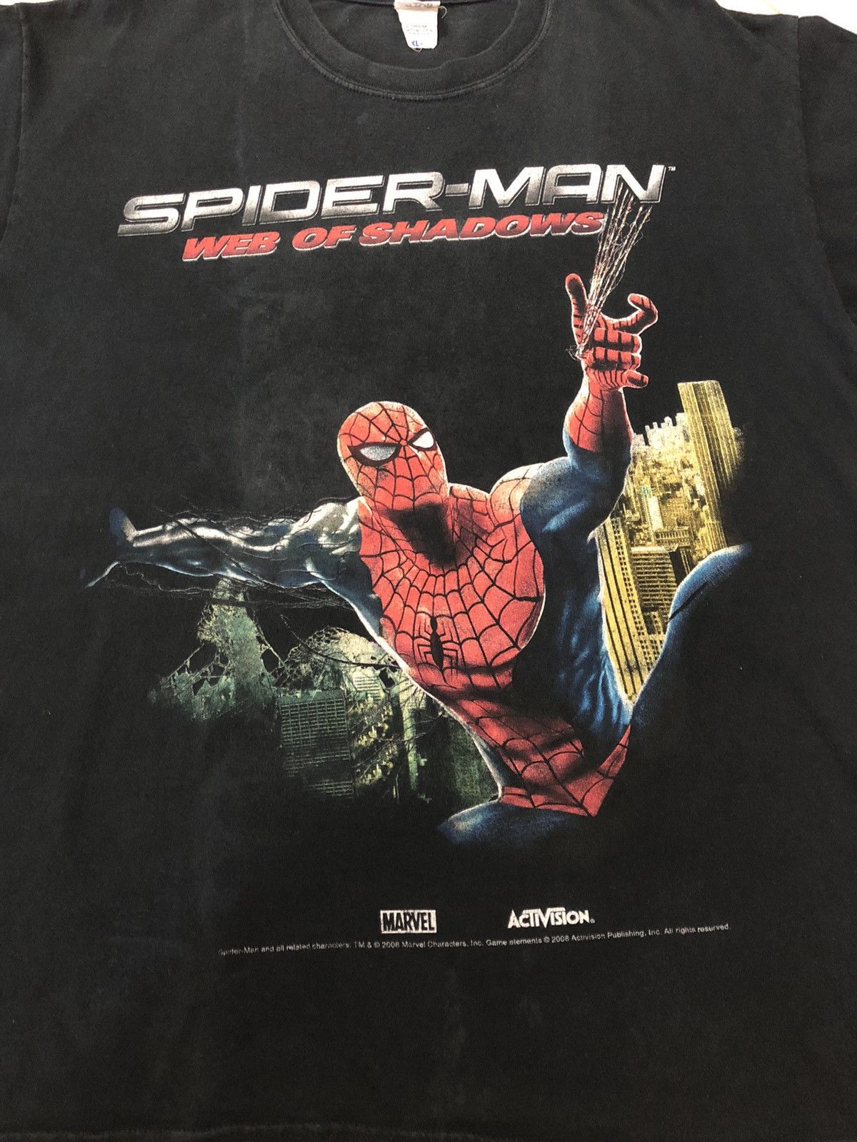 Marvel Comics × Vintage Vintage Y2K SPIDER- MAN Web Of Shadows Size US XL / EU 56 / 4 - 2 Thumbnail