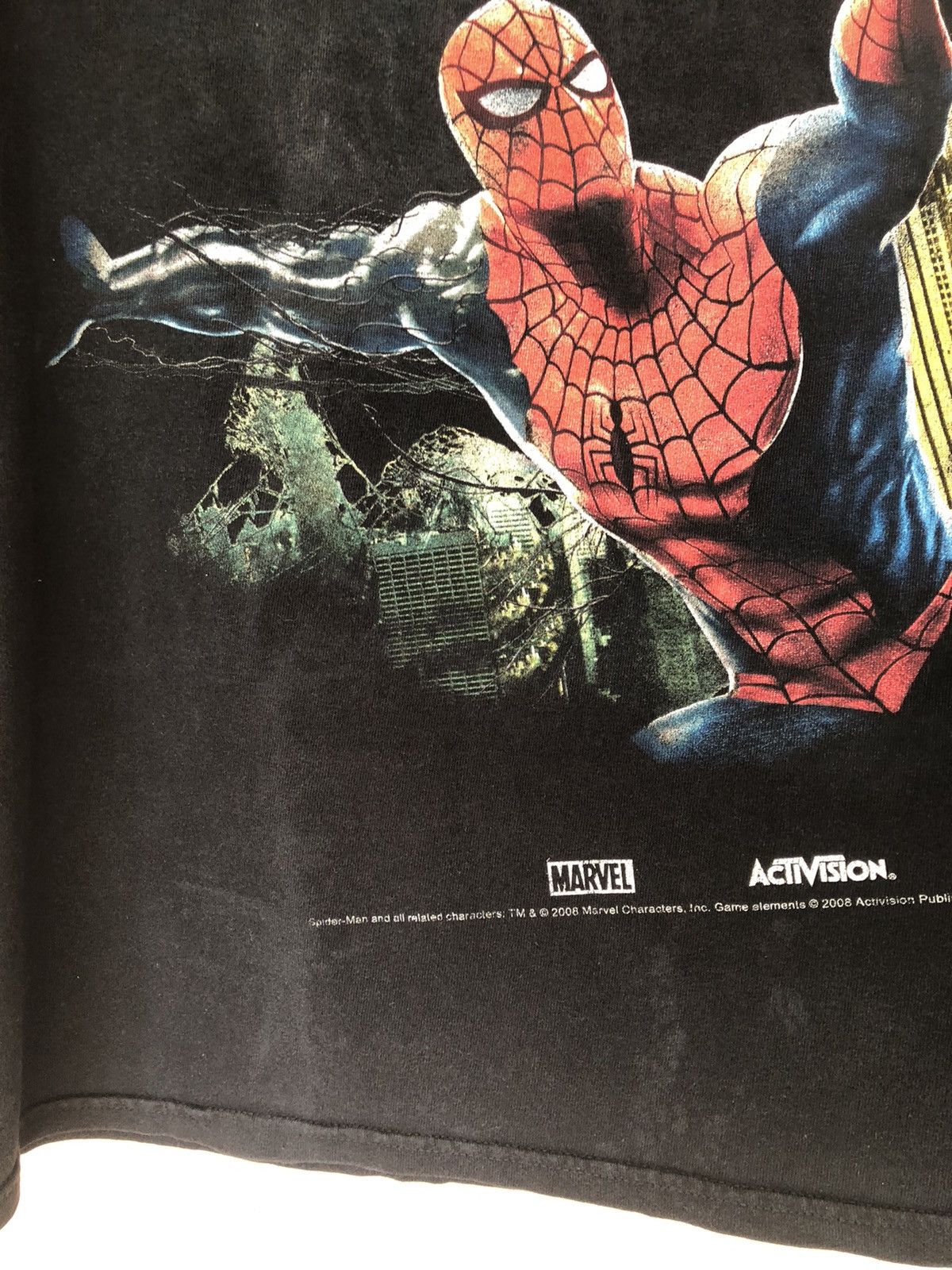 Marvel Comics × Vintage Vintage Y2K SPIDER- MAN Web Of Shadows Size US XL / EU 56 / 4 - 7 Thumbnail