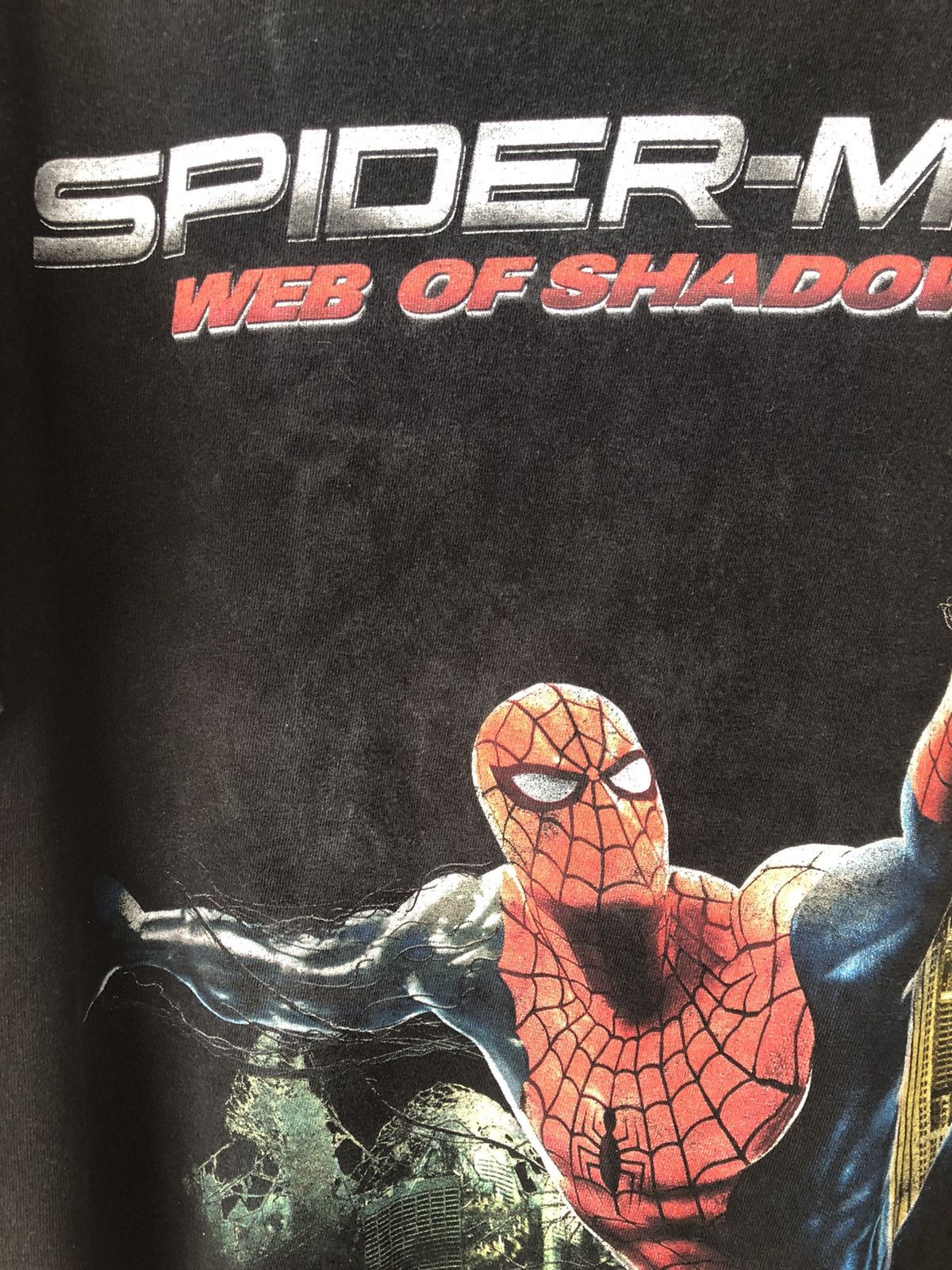 Marvel Comics × Vintage Vintage Y2K SPIDER- MAN Web Of Shadows Size US XL / EU 56 / 4 - 5 Thumbnail