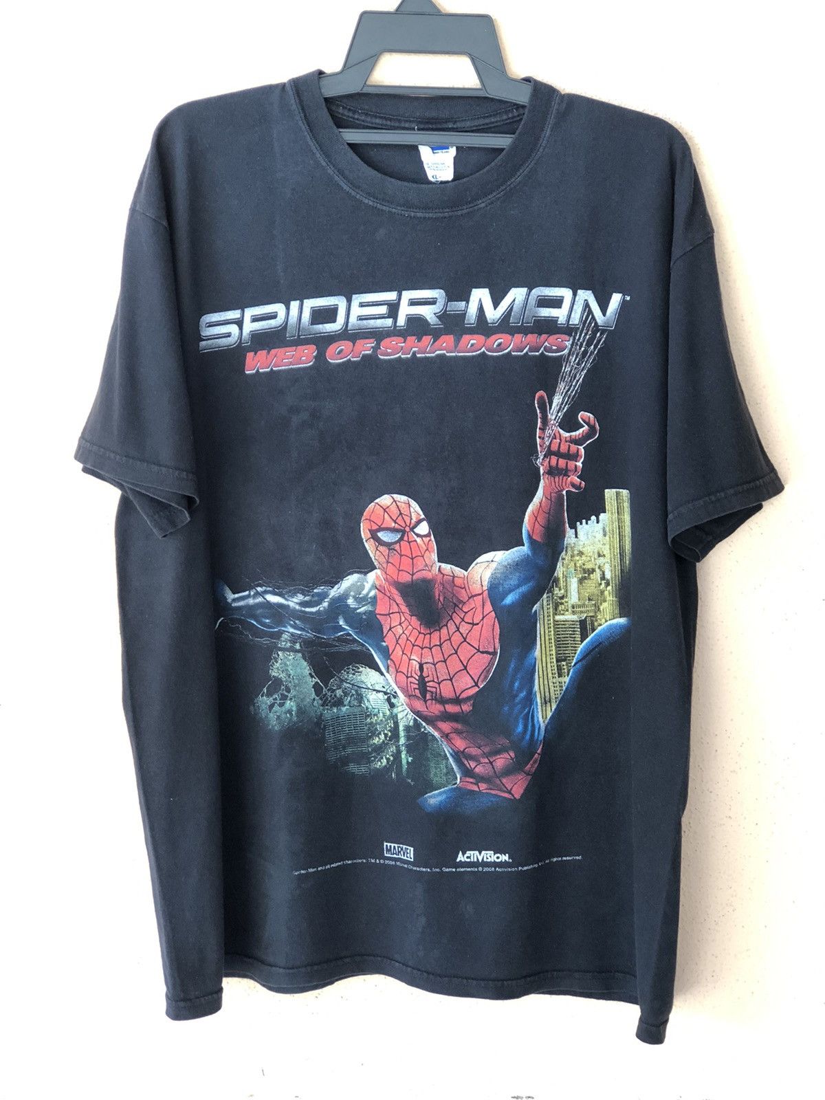 Marvel Comics × Vintage Vintage Y2K SPIDER- MAN Web Of Shadows Size US XL / EU 56 / 4 - 1 Thumbnail