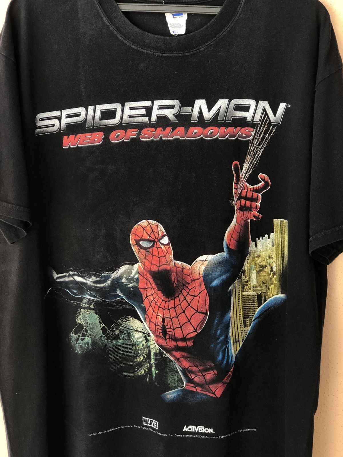 Marvel Comics × Vintage Vintage Y2K SPIDER- MAN Web Of Shadows Size US XL / EU 56 / 4 - 3 Thumbnail