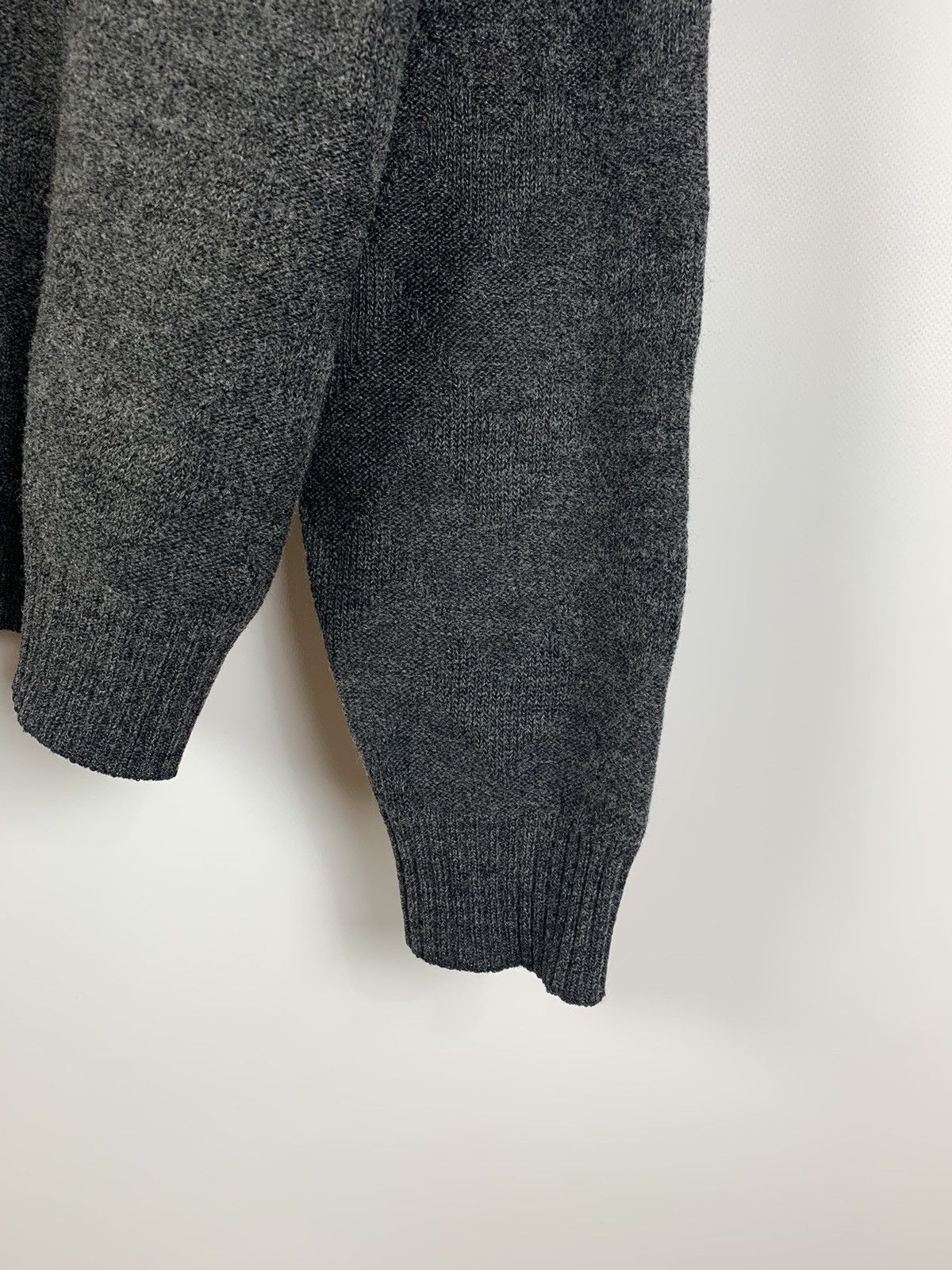 Lacoste 90s Vintage Lacoste Wool Knit Gray Sweater Made In France Size US L / EU 52-54 / 3 - 10 Thumbnail