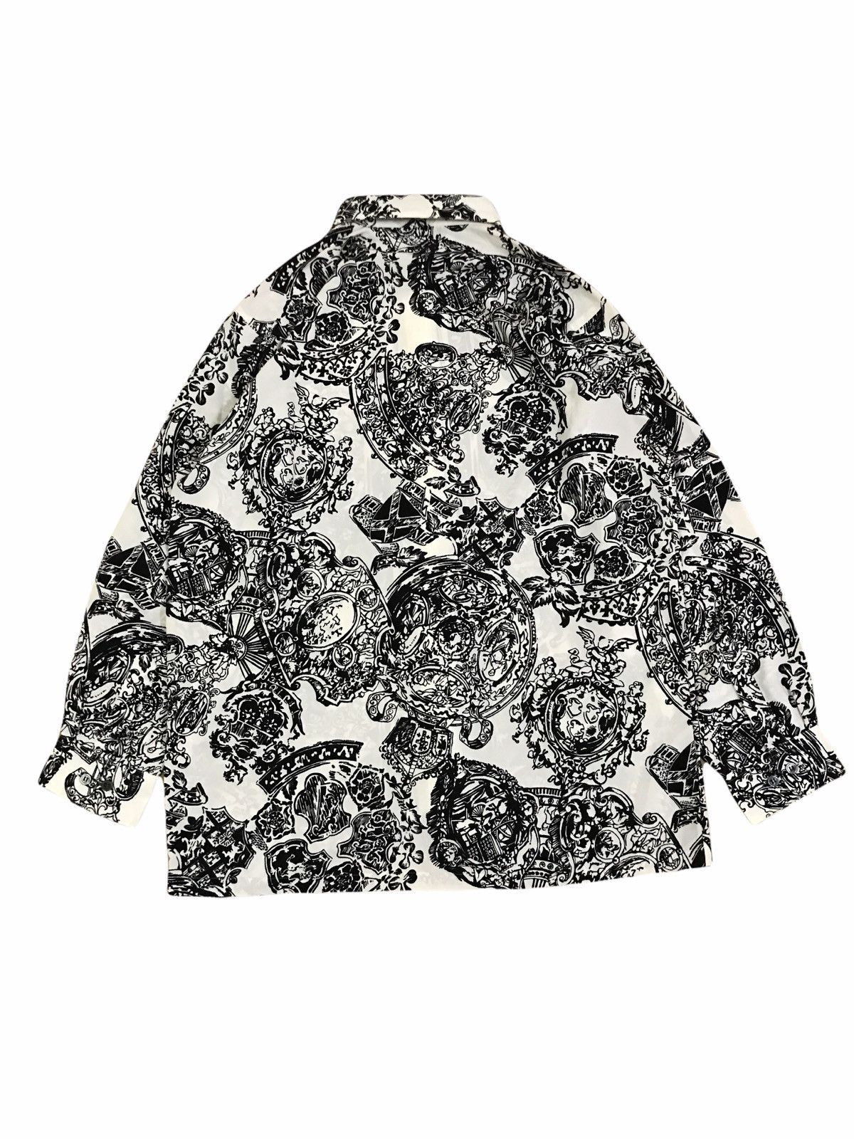 Carven Vintage Carven Paris Abstract Design Button Up Shirt Size L / US 10 / IT 46 - 2 Thumbnail