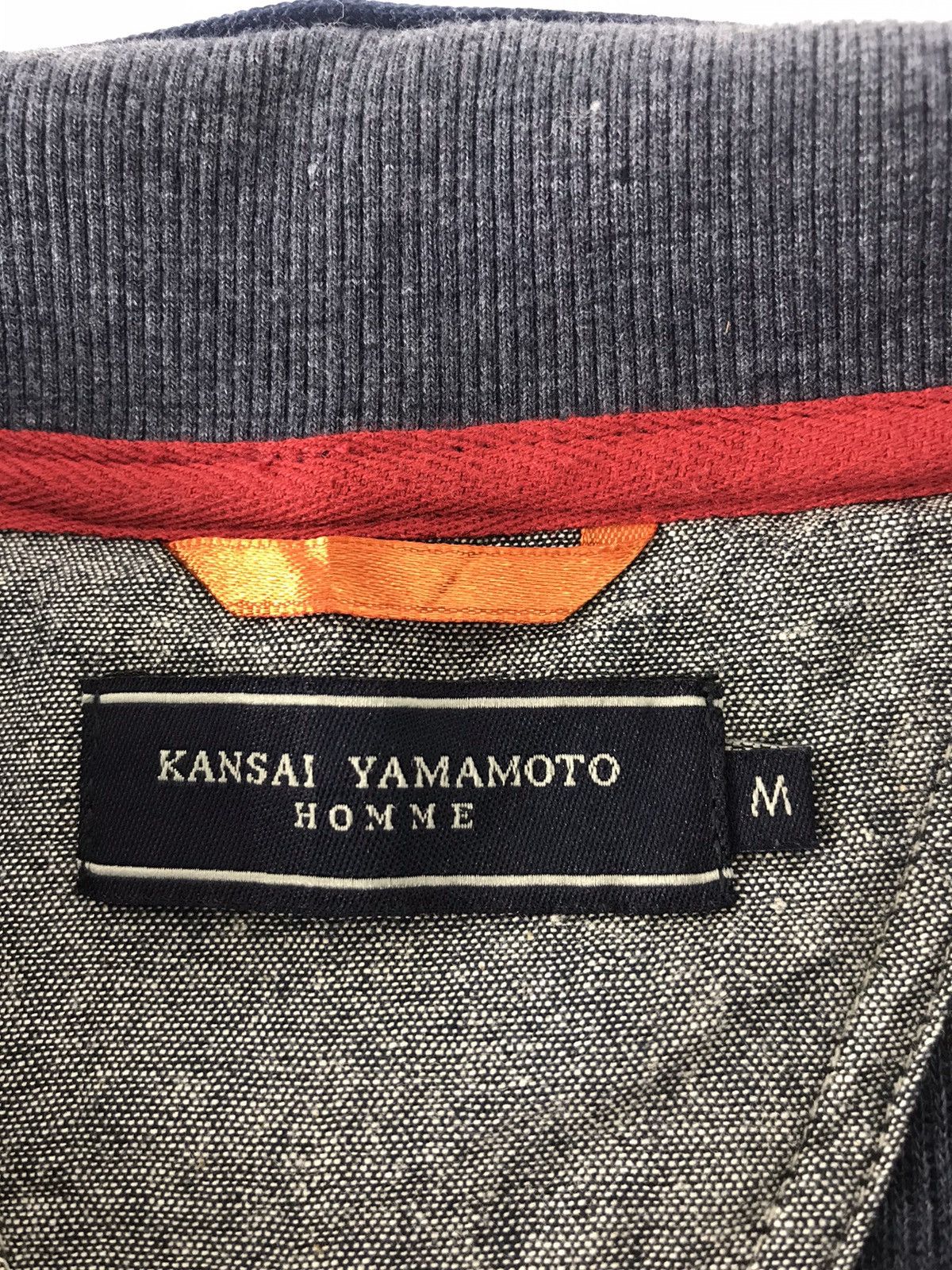 Designer × Kansai Yamamoto Kansai Yamamoto Homme Sweater Half Zip Striped Design Size US L / EU 52-54 / 3 - 5 Thumbnail