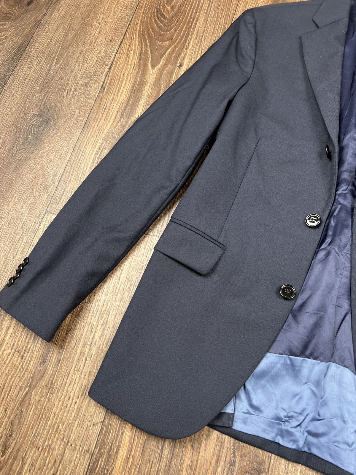 Acne Studios Acne Studios Drifter J SH Navy Blazer Jacket Size 36R - 4 Thumbnail