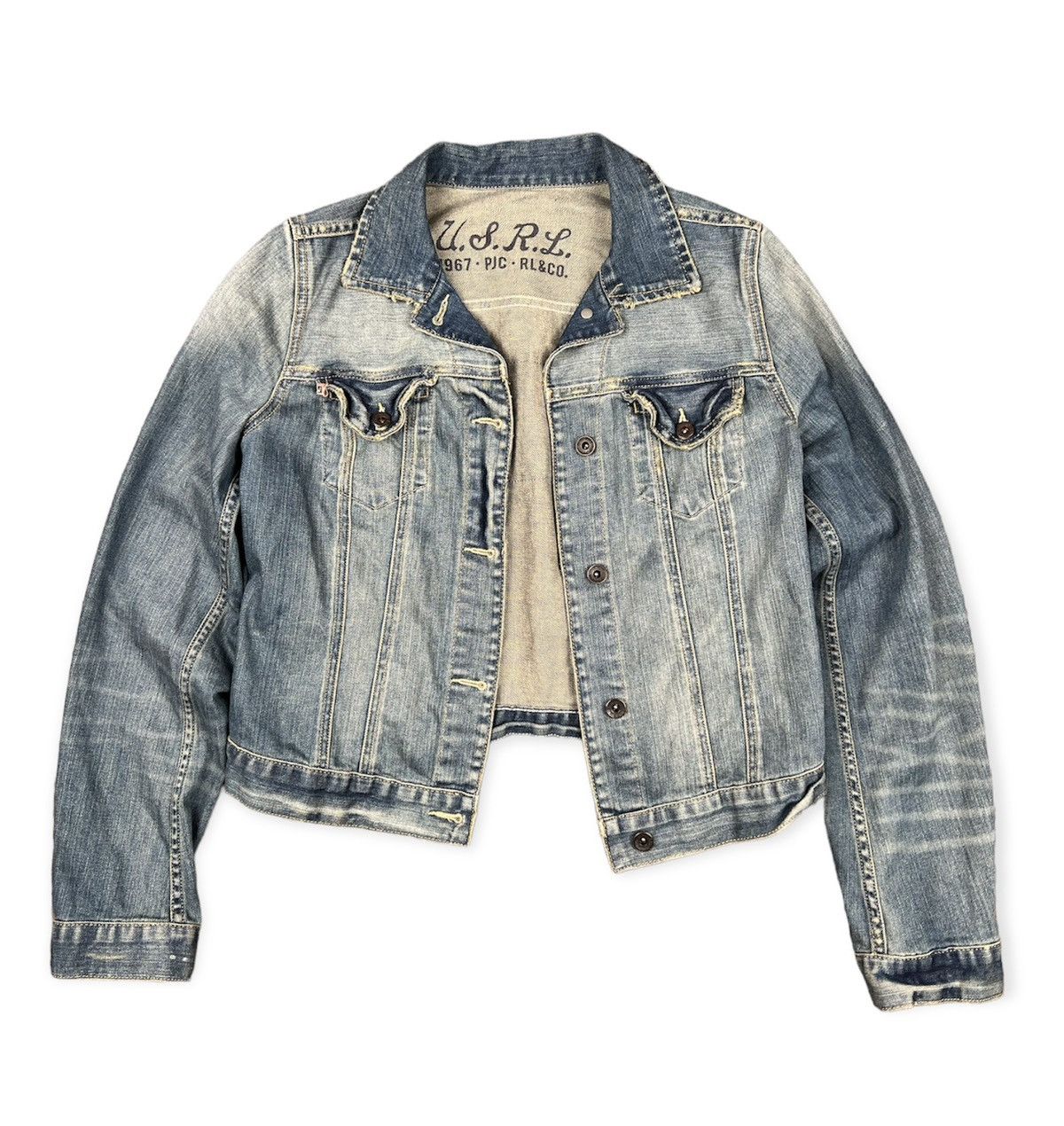 Ralph Lauren Big USA Flag Denim Jacket