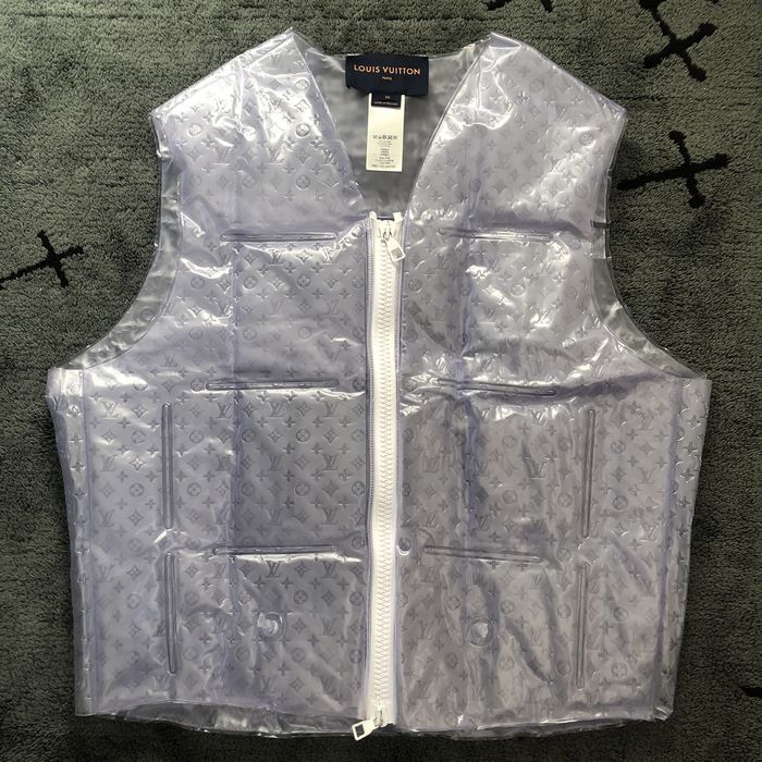 Runway LOUS VUITTON Virgil Abloh Multi 3D Pocket utility pocket ribbed vest  M