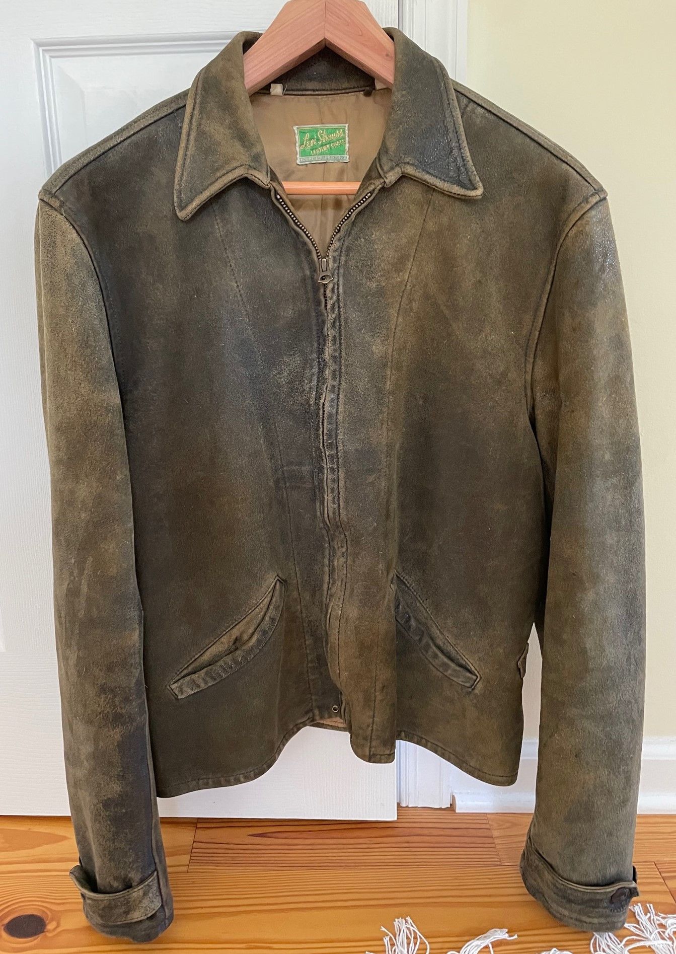 LVC LEVIS VINTAGE CLOTHING SUNSET MENLO JAMES BOND SKYFALL LEATHER JACKET  1930s REPRODUCTION