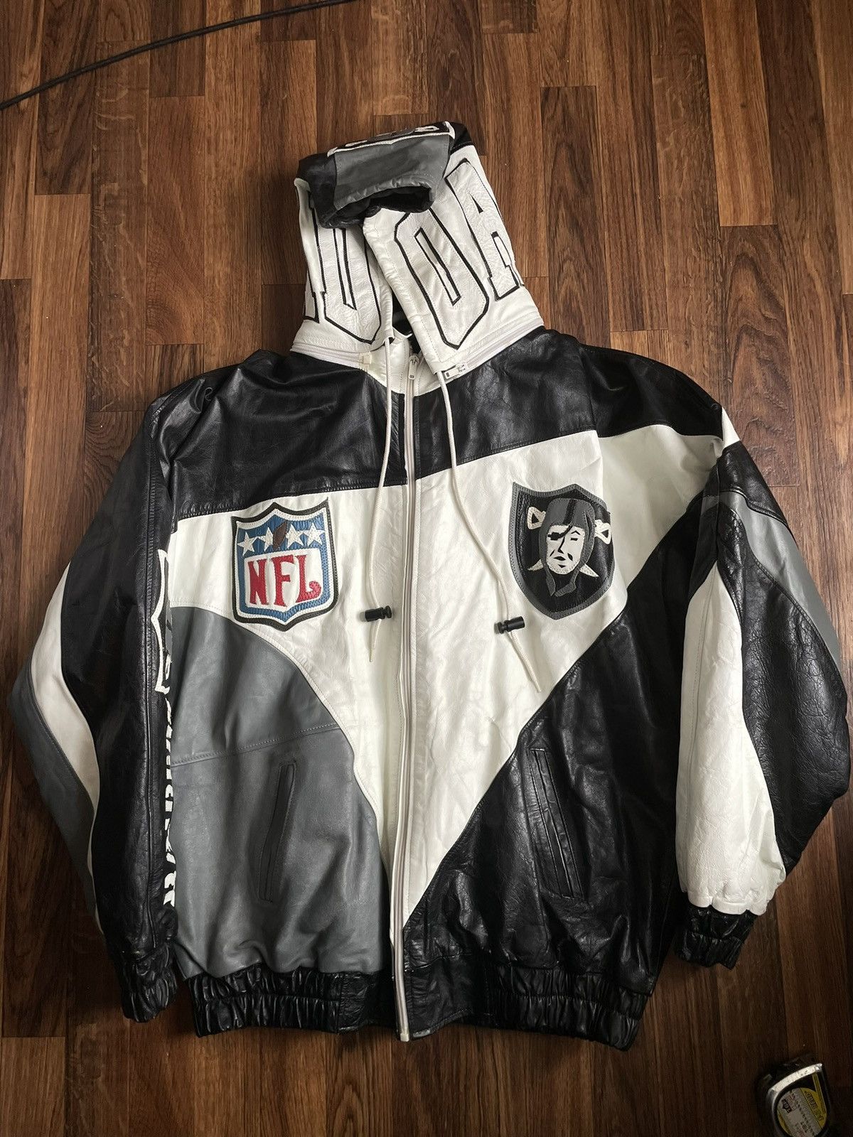 Vintage NFL RAIDERS leather jacket outlet