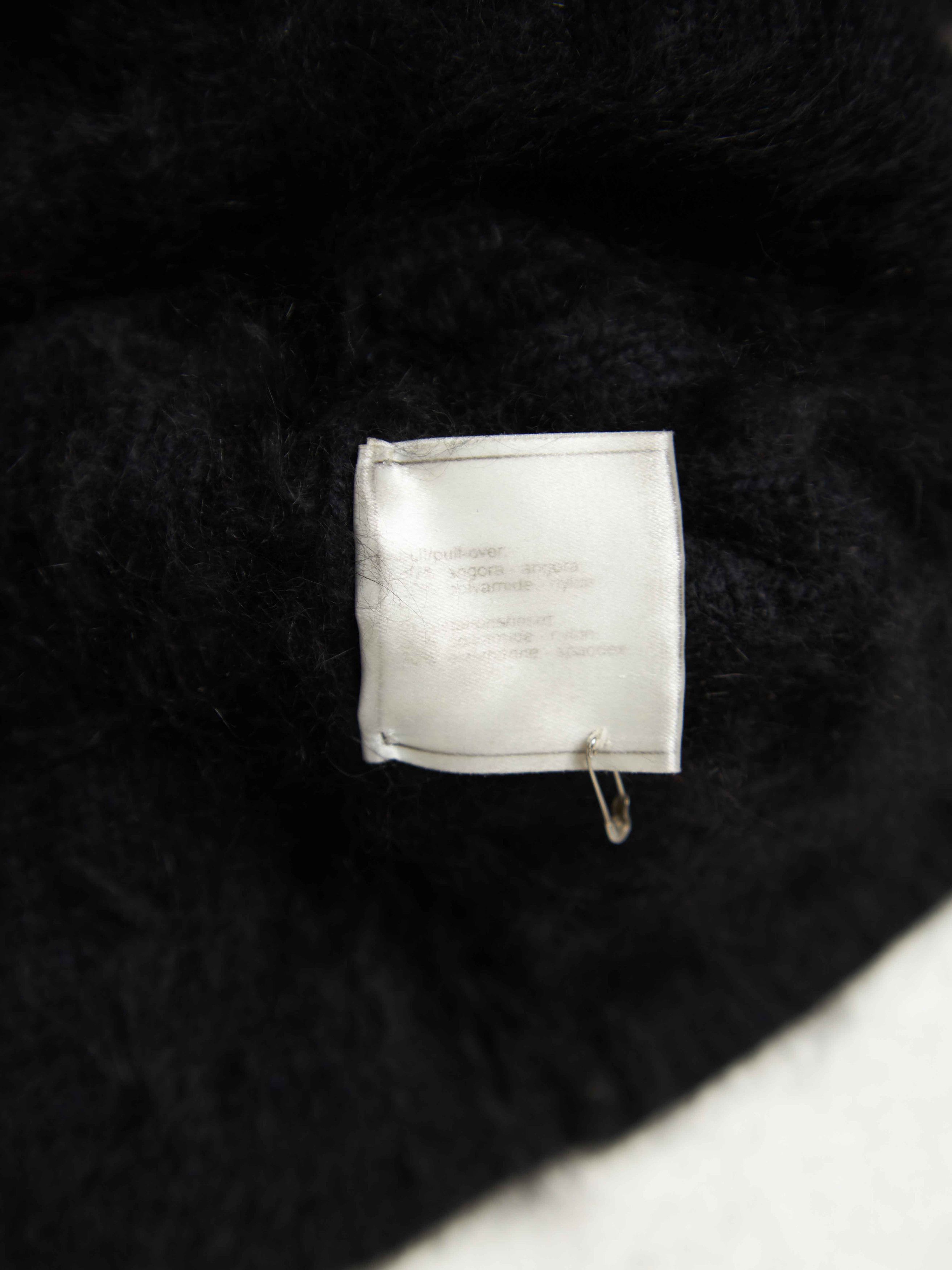 Chanel Black Transparent Blocks V Neck Angora Sweater Size US M / EU 48-50 / 2 - 3 Thumbnail